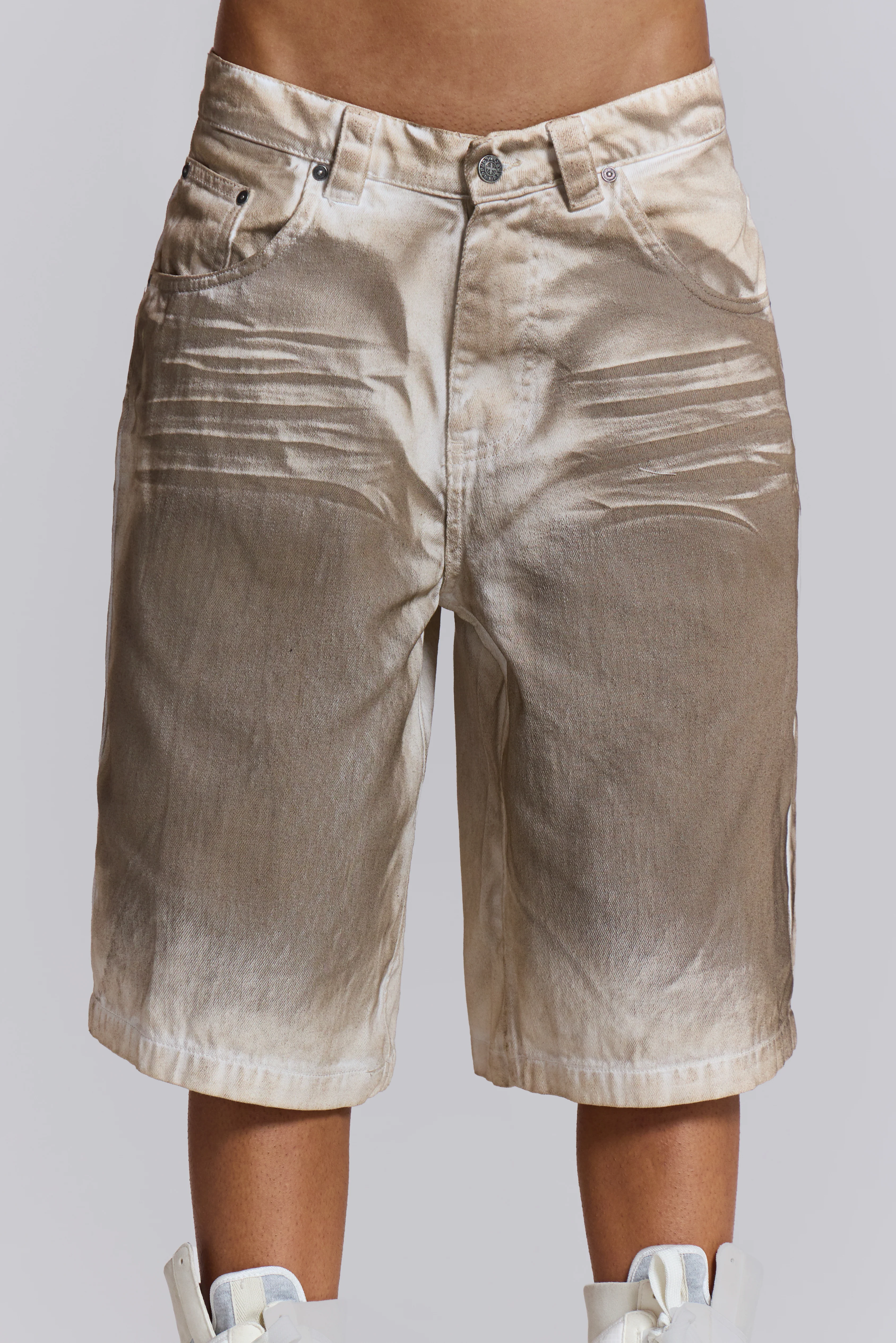 Sand Oil Wash Colossus Jorts - Image 4