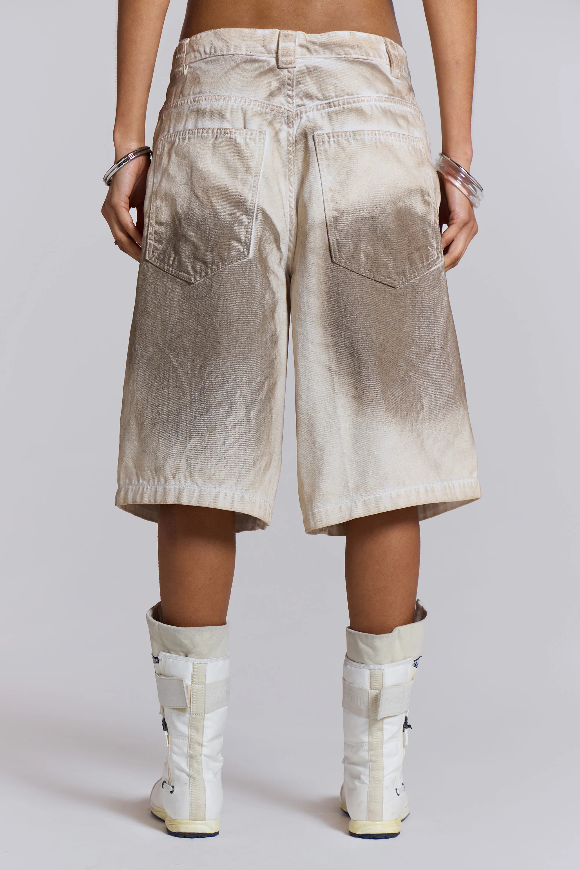 Sand Oil Wash Colossus Jorts - Image 5