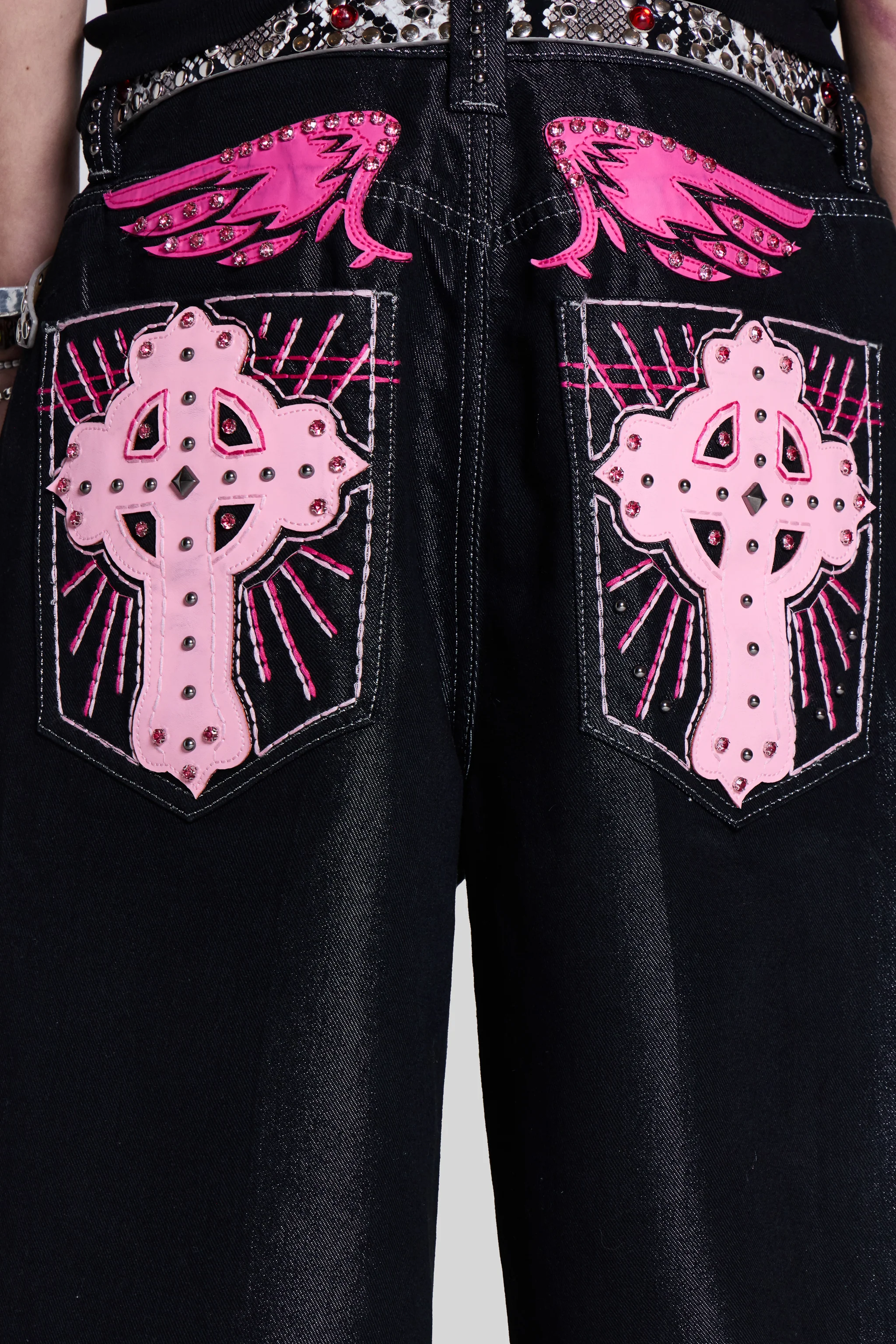 Pink Sapphire Cross Colossus Jorts - Image 6