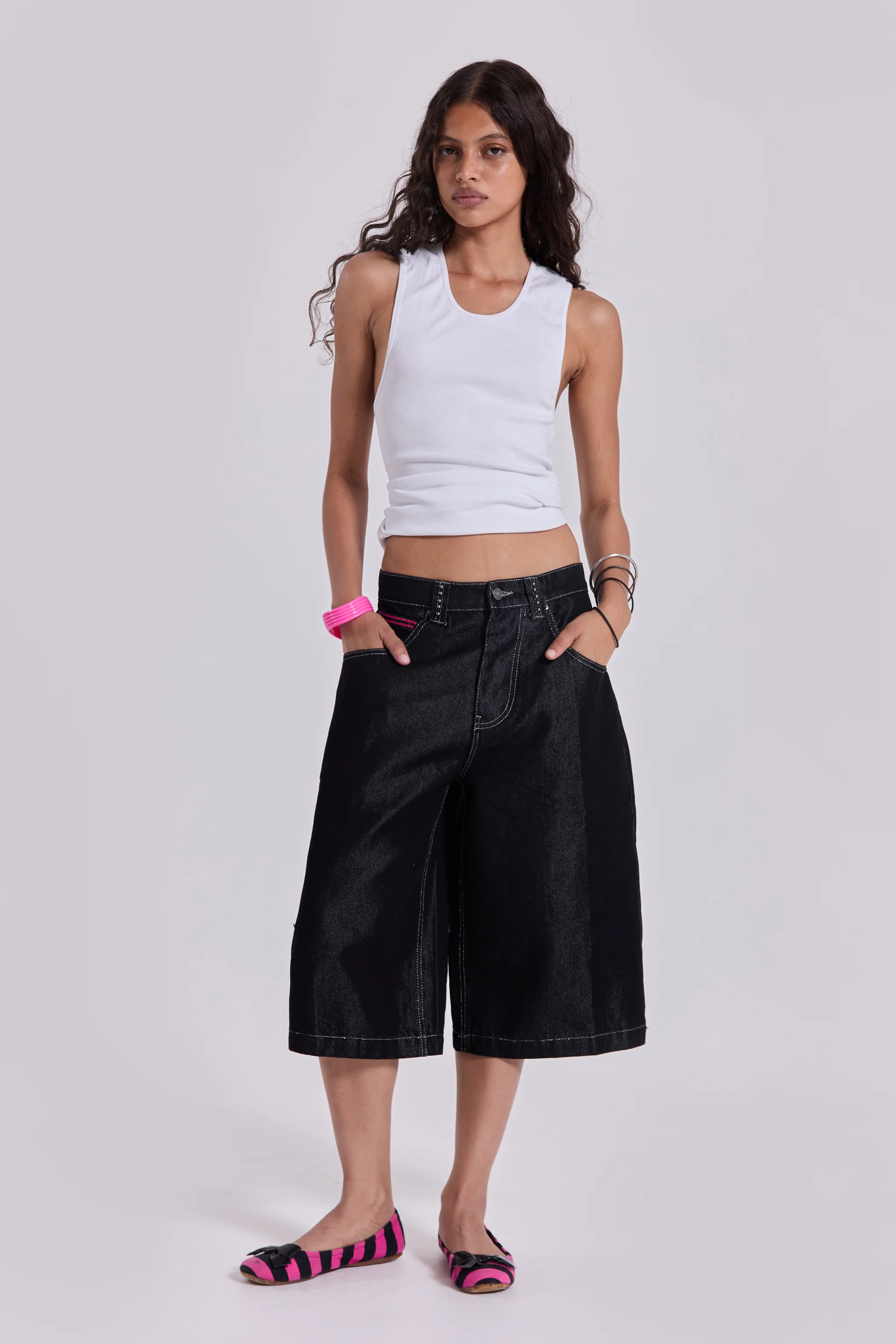 Pink Sapphire Cross Colossus Jorts - Image 3