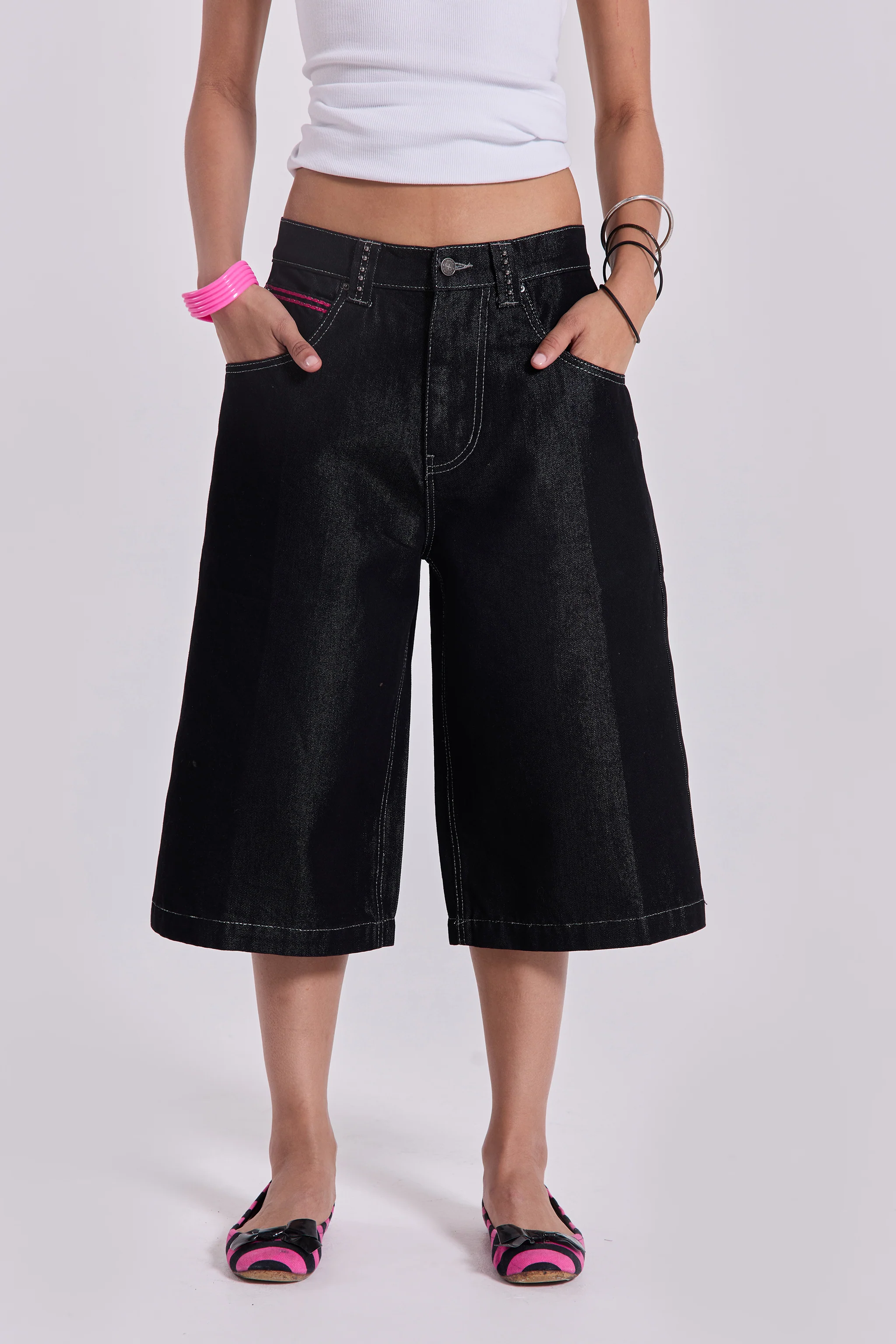 Pink Sapphire Cross Colossus Jorts - Image 5