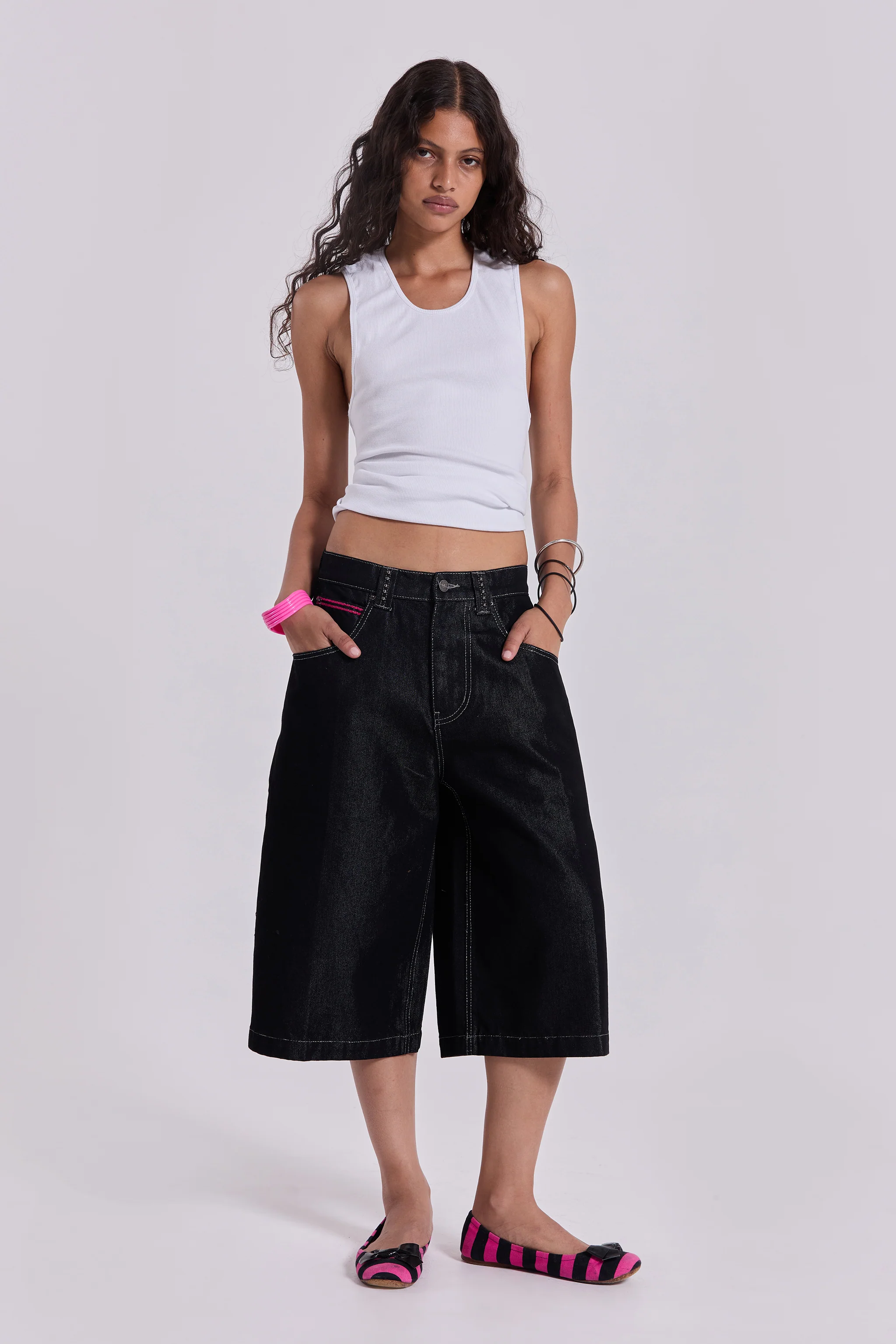 Pink Sapphire Cross Colossus Jorts - Image 6