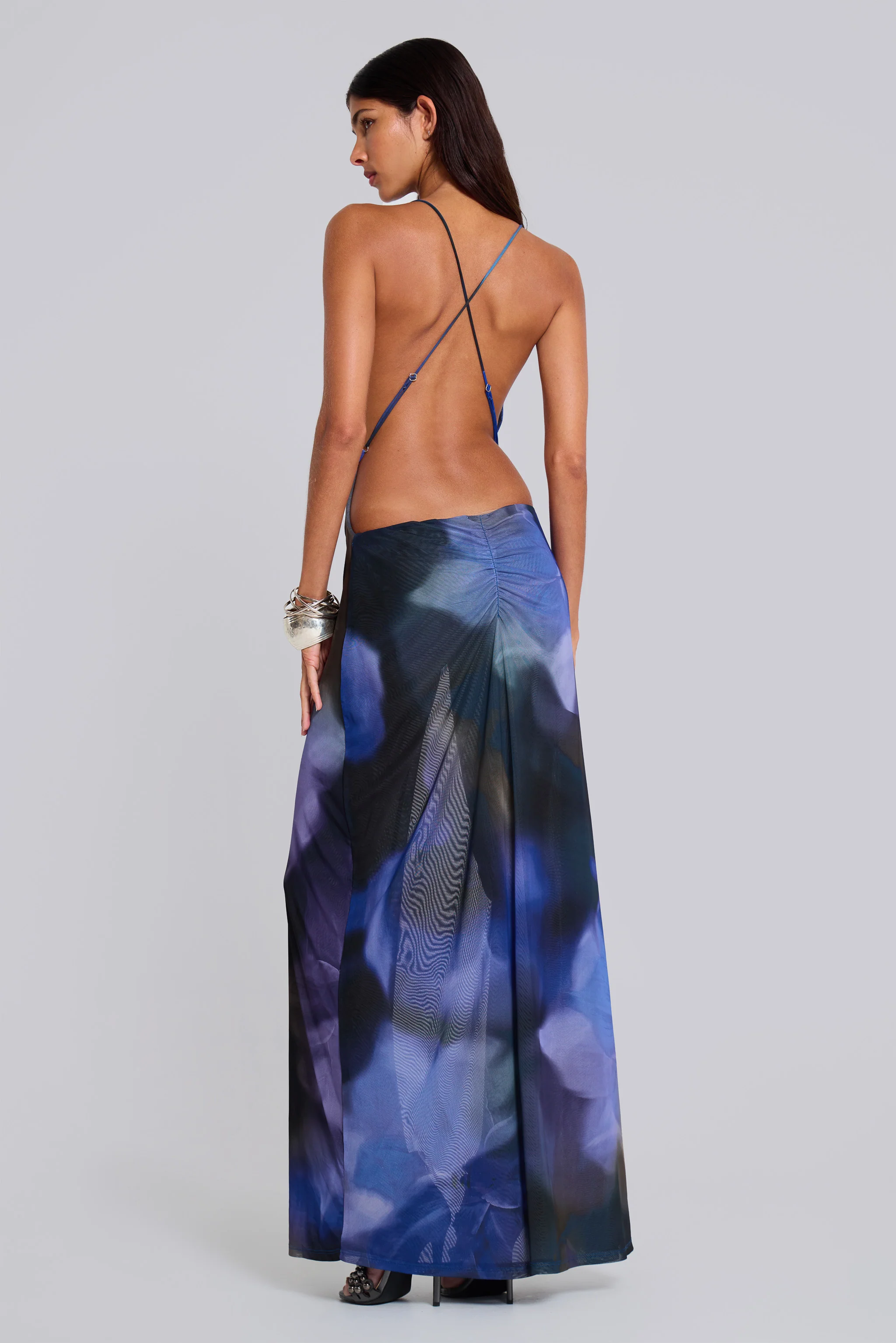 Sedona Blue Floral Maxi Dress - Image 2
