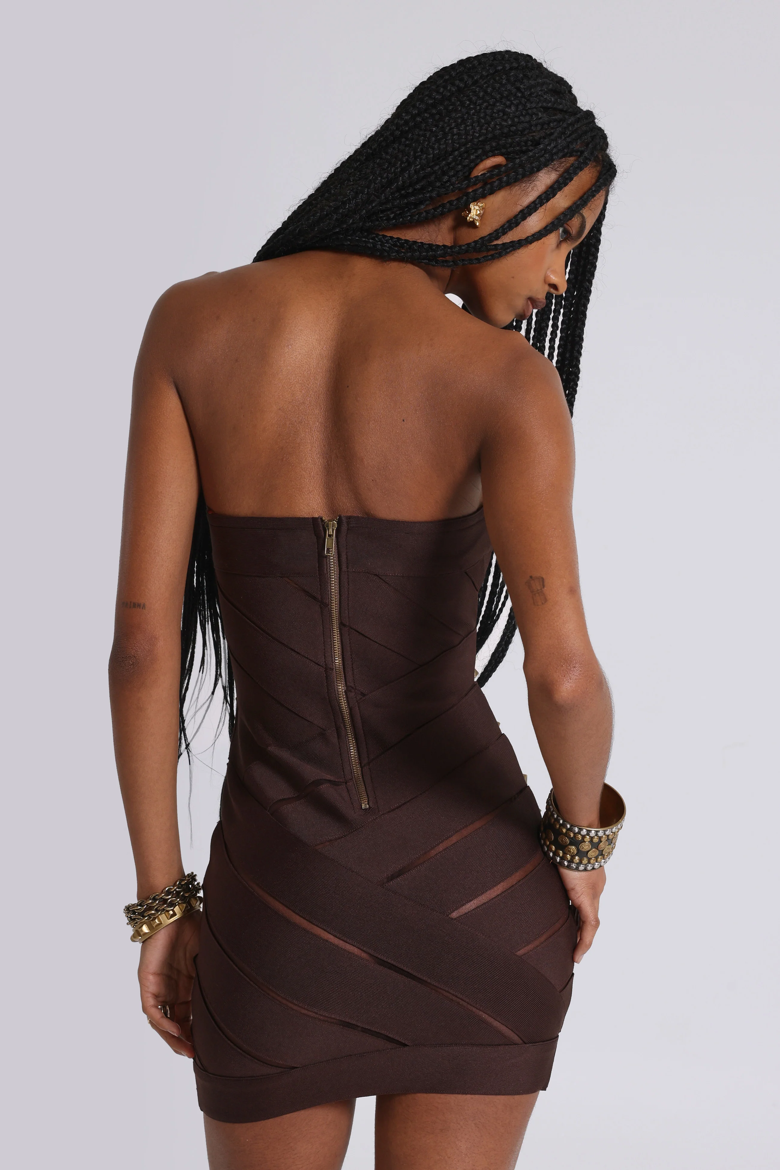 Serena Studded Bandage Dress - Image 7