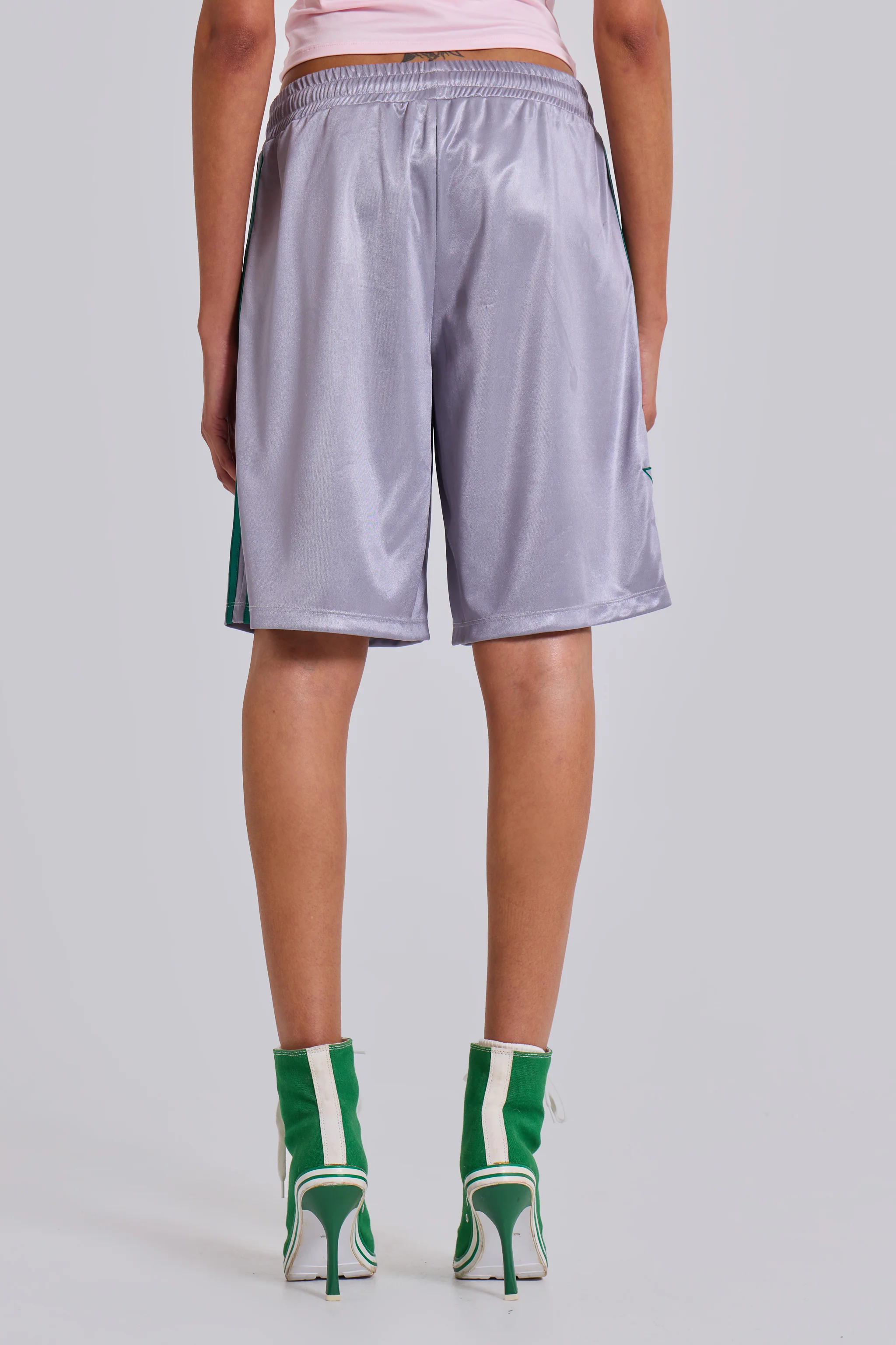 Silver Alyx Longline Football Shorts - Image 3
