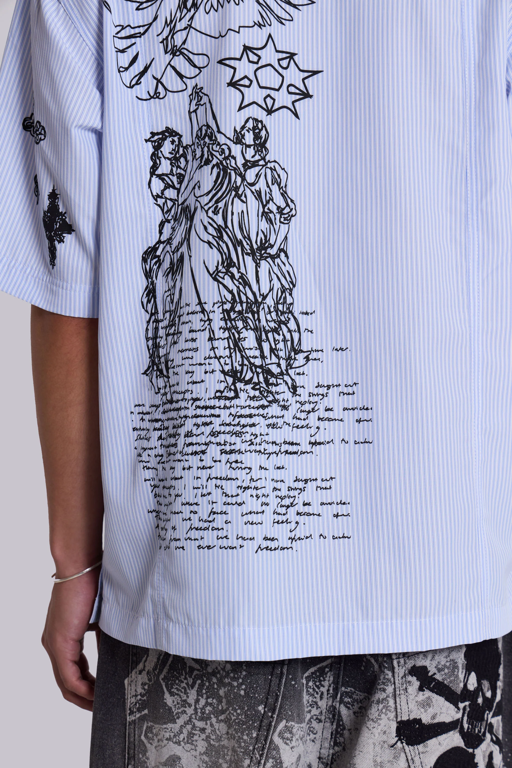 Sketch Pinstripe Shirt - Image 8