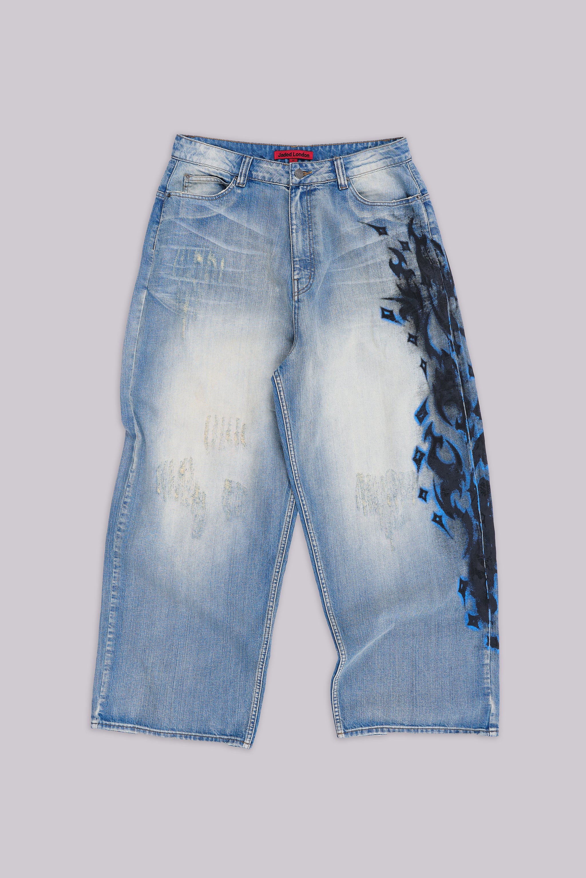 Light Wash Spike Airbrush XL Colossus Jeans - Image 3