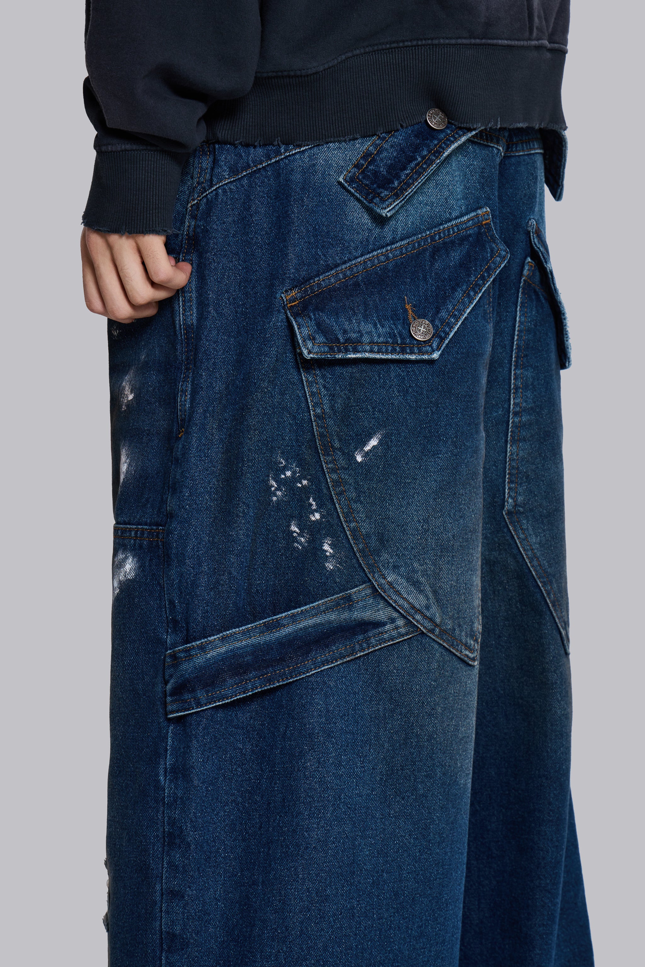 Splatter Cinch Carpenter Jeans - Image 10