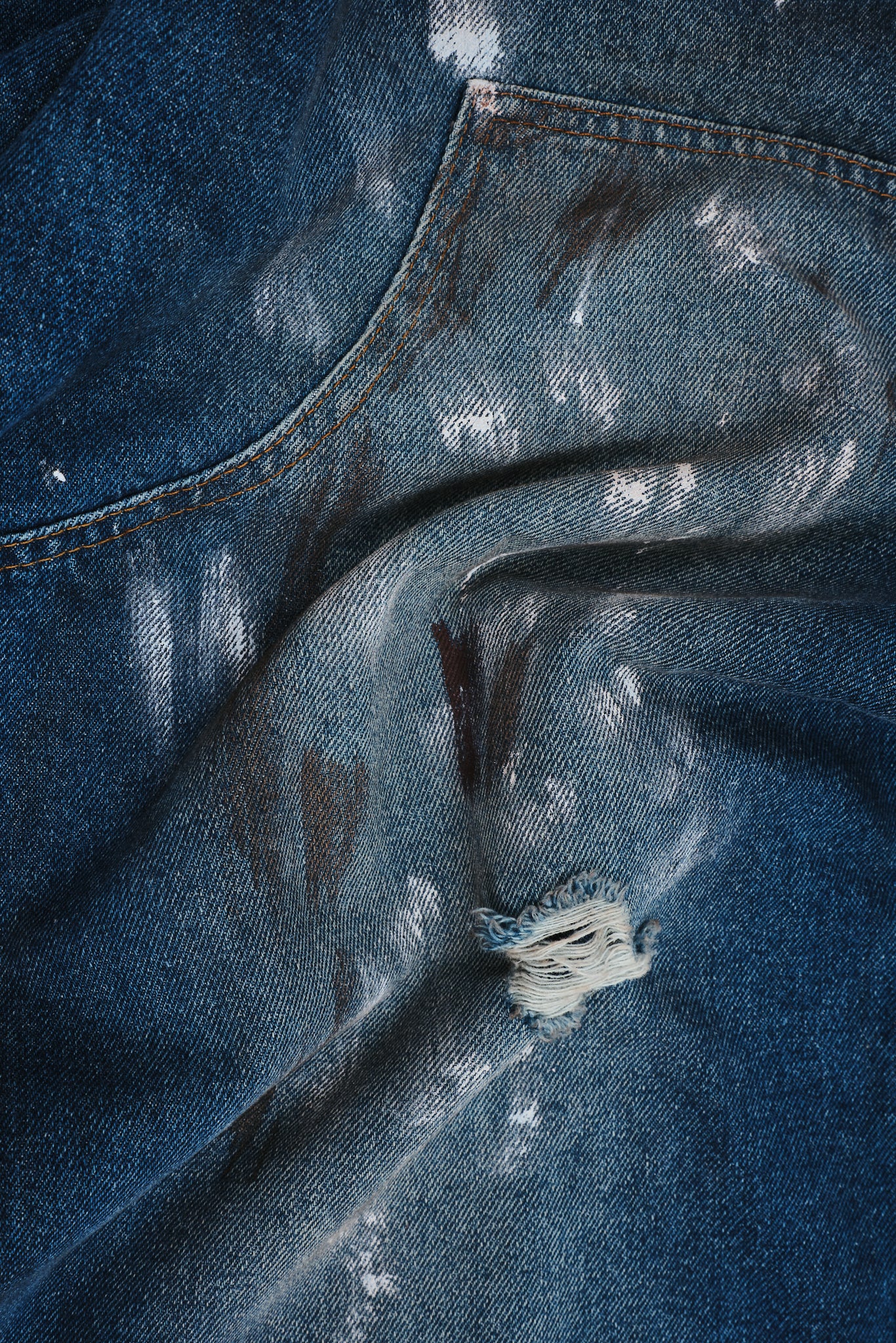 Splatter Cinch Carpenter Jeans - Image 7