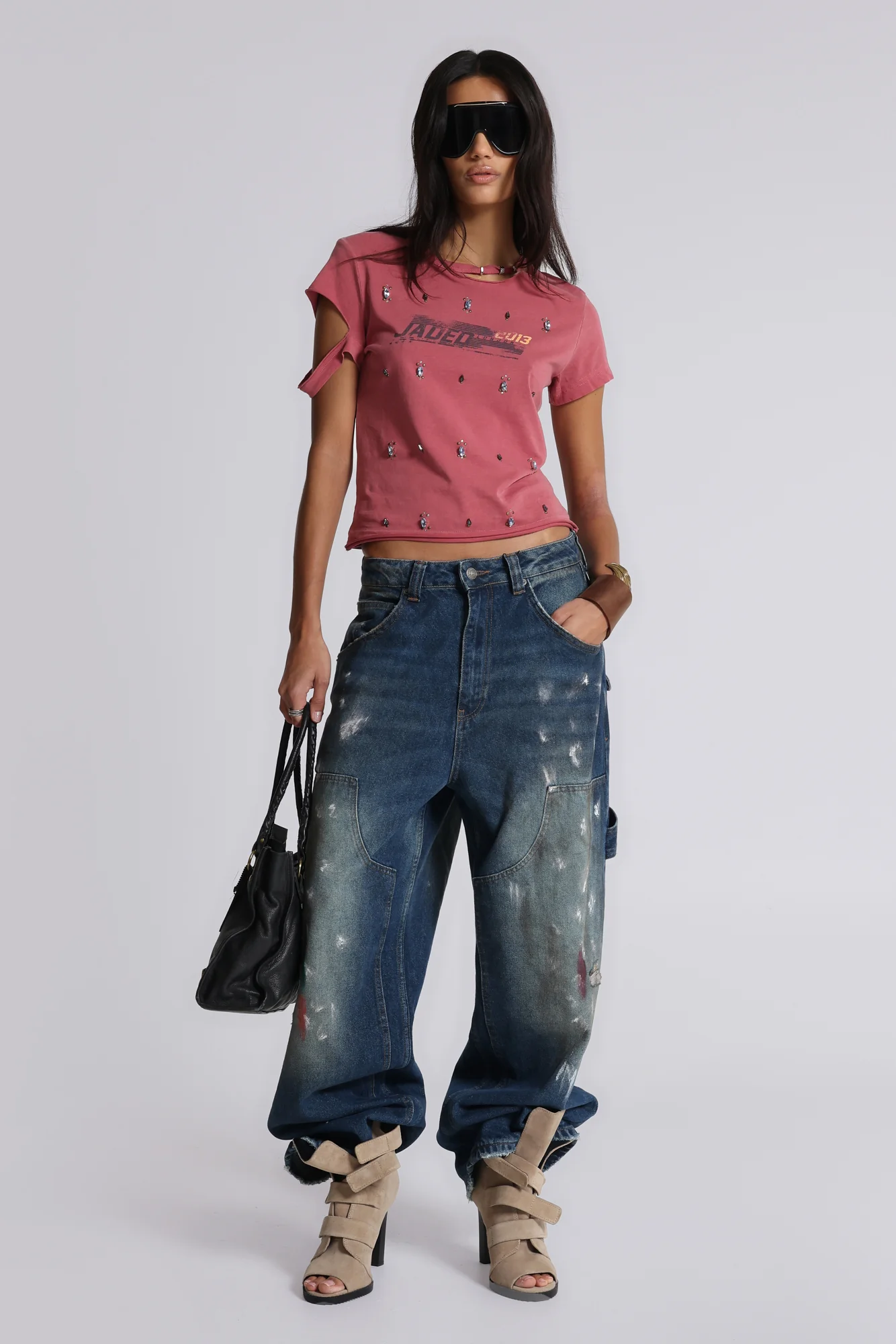 Splatter Cinch Carpenter Jeans - Image 4