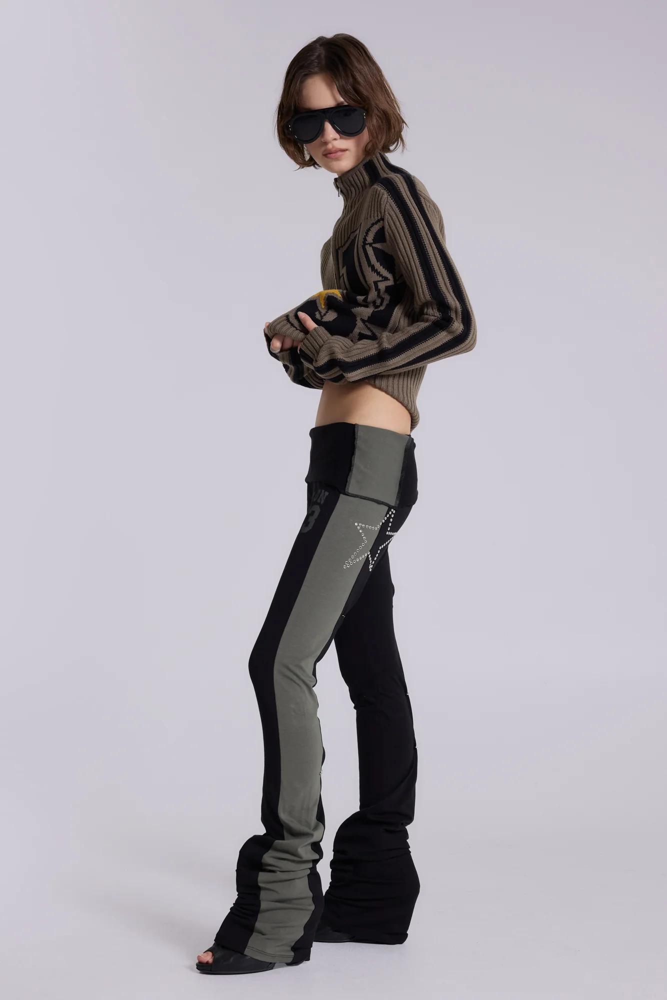 Sprint Foldover Bootcut Trousers