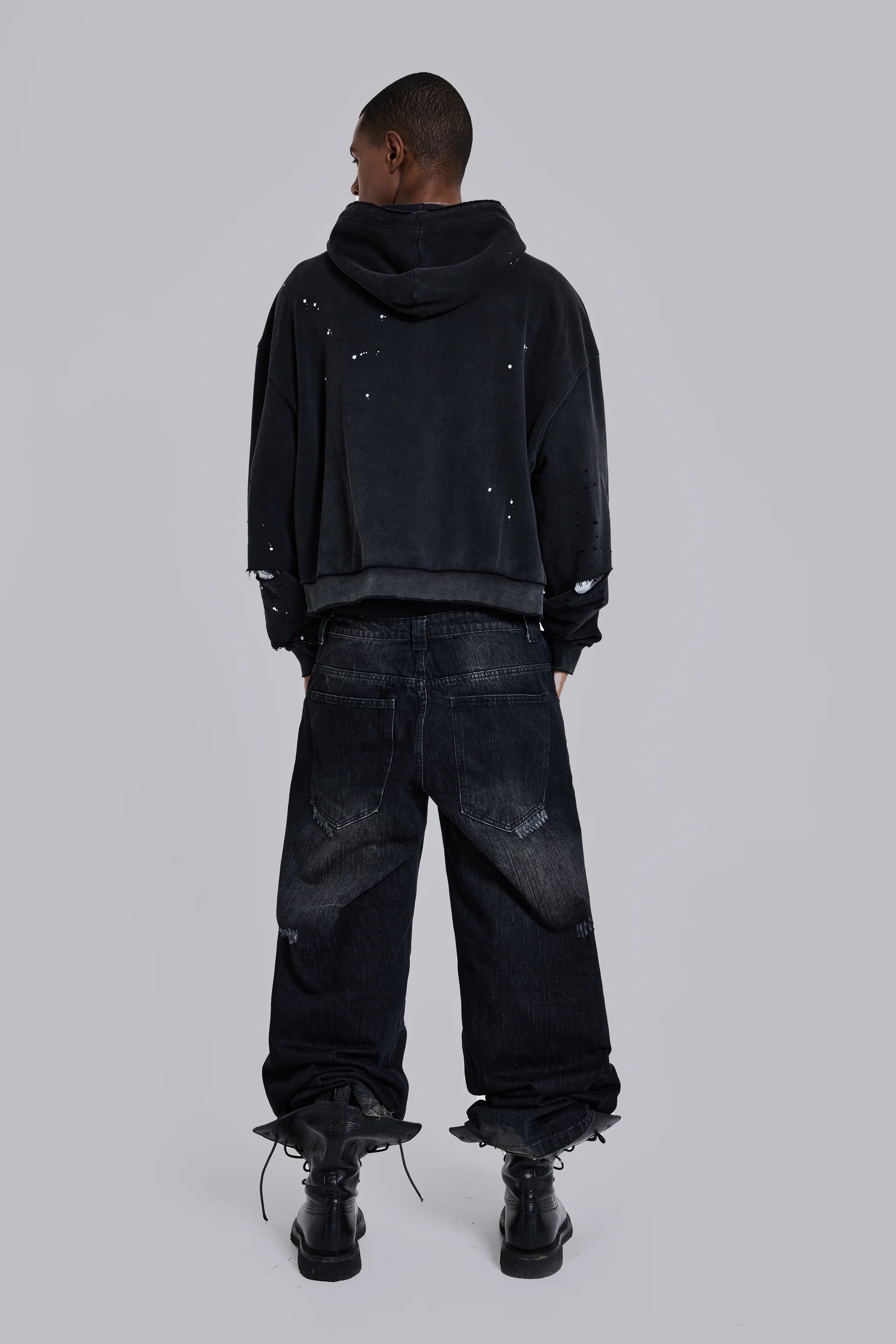Sun Faded Waffle Lined Zip Hoodie - Image 10