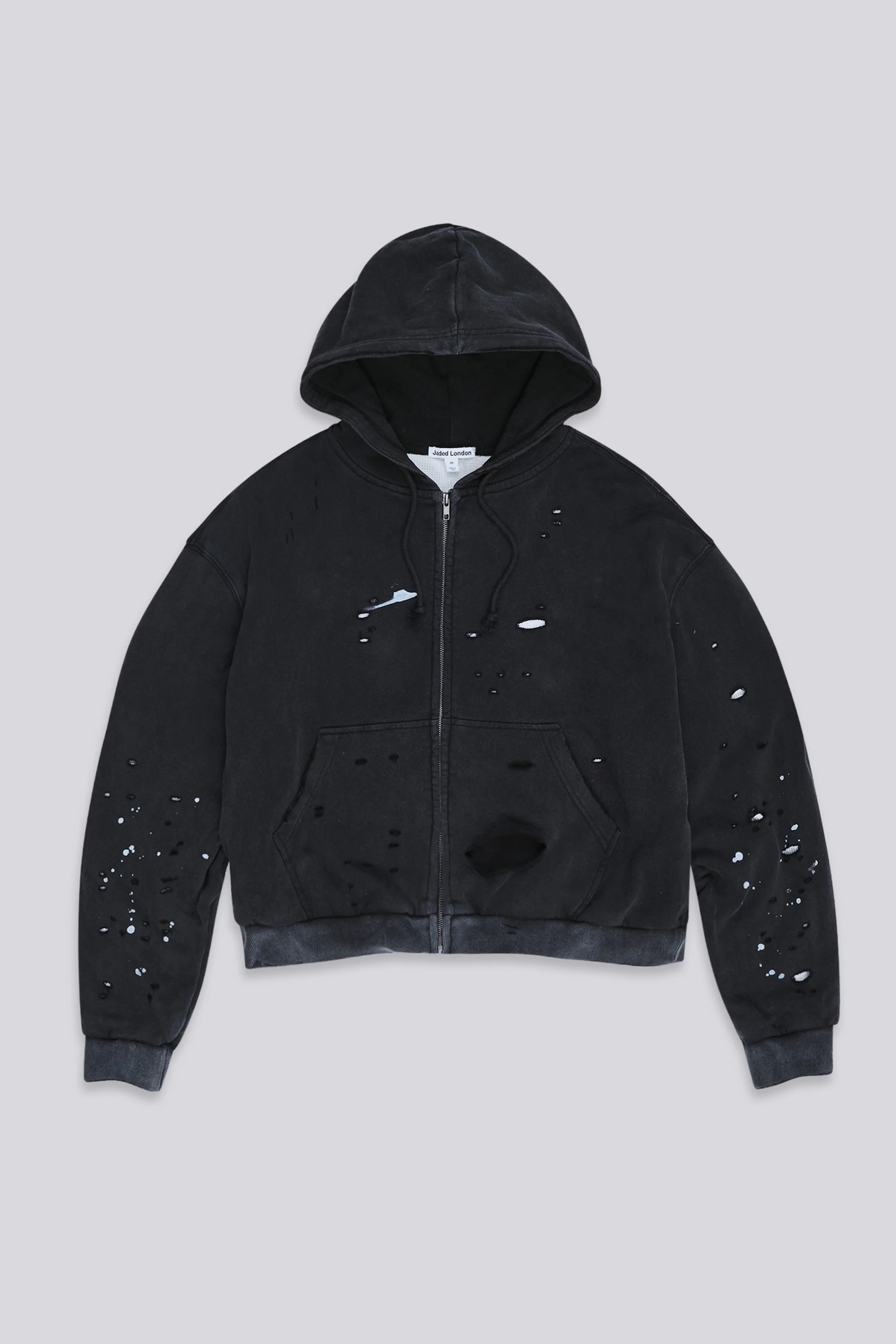 Sun Faded Waffle Lined Zip Hoodie - Image 14