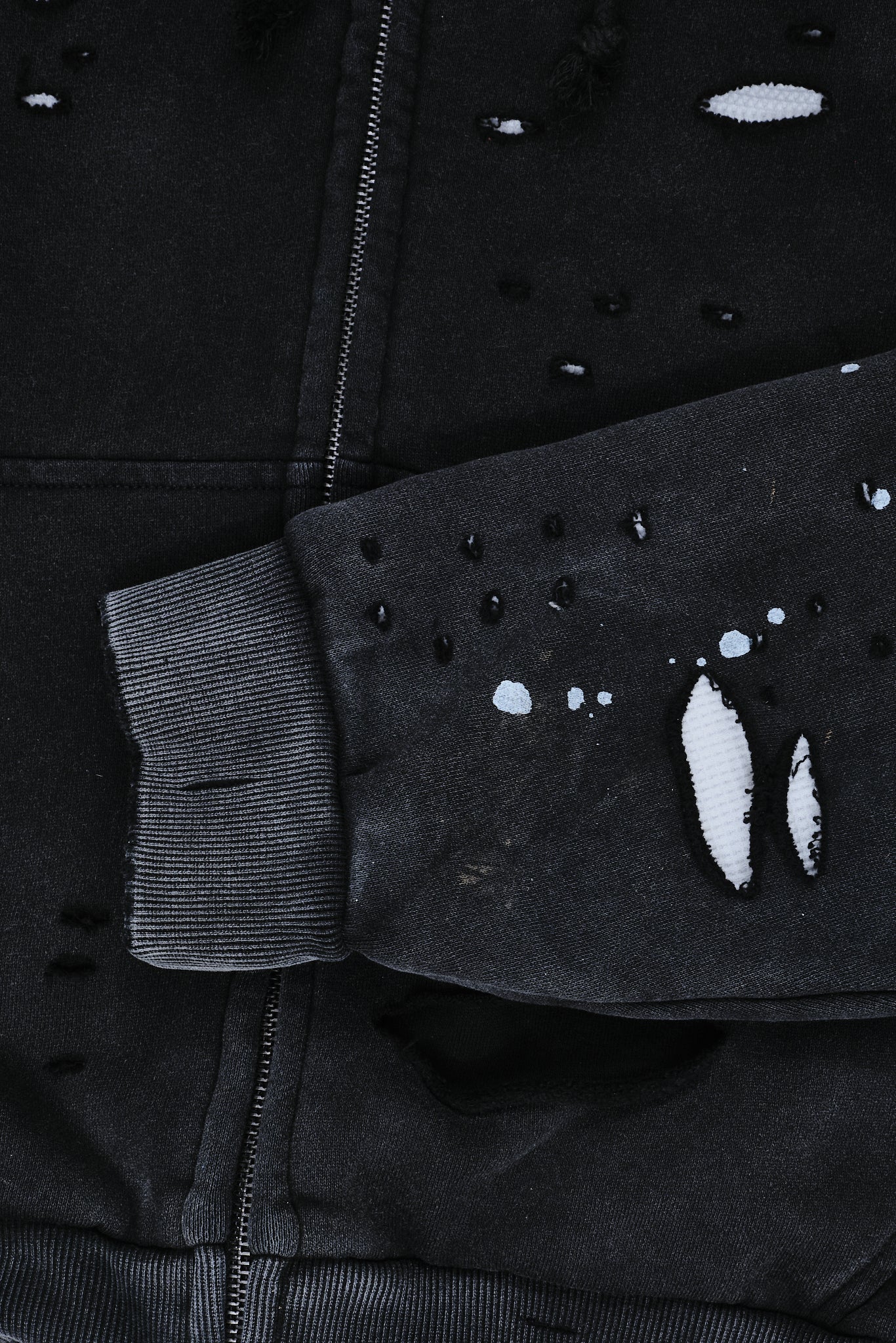 Sun Faded Waffle Lined Zip Hoodie - Image 16