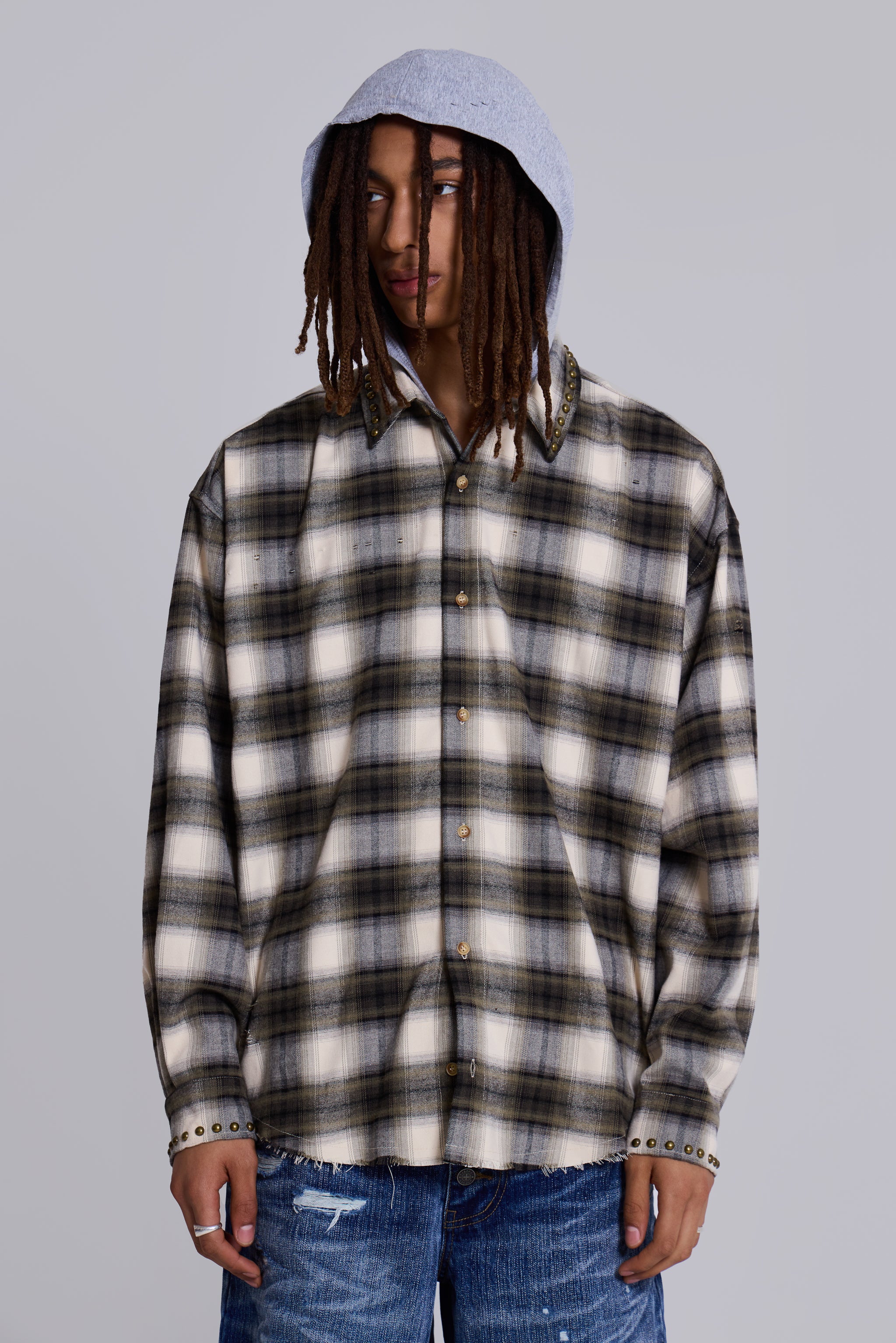 Taku Hooded Flannel Shirt - Image 4