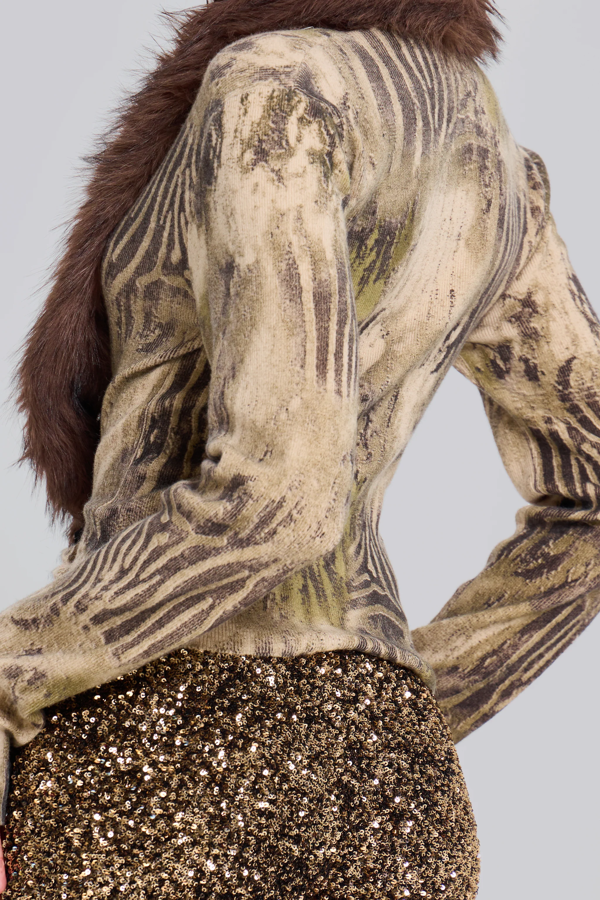 Tana Fur Trim Cardigan - Image 6