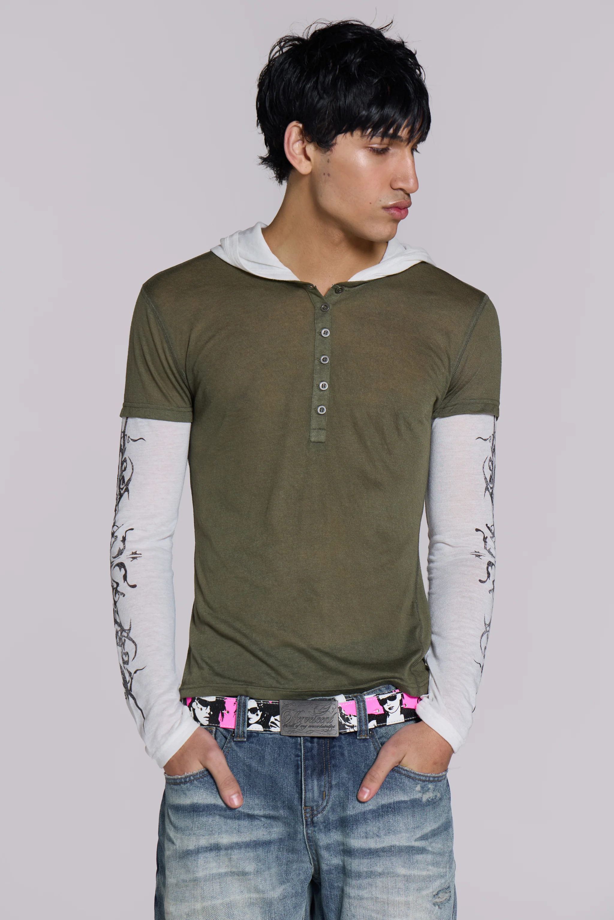 Tattoo Double Layer Hooded Mist - Image 3