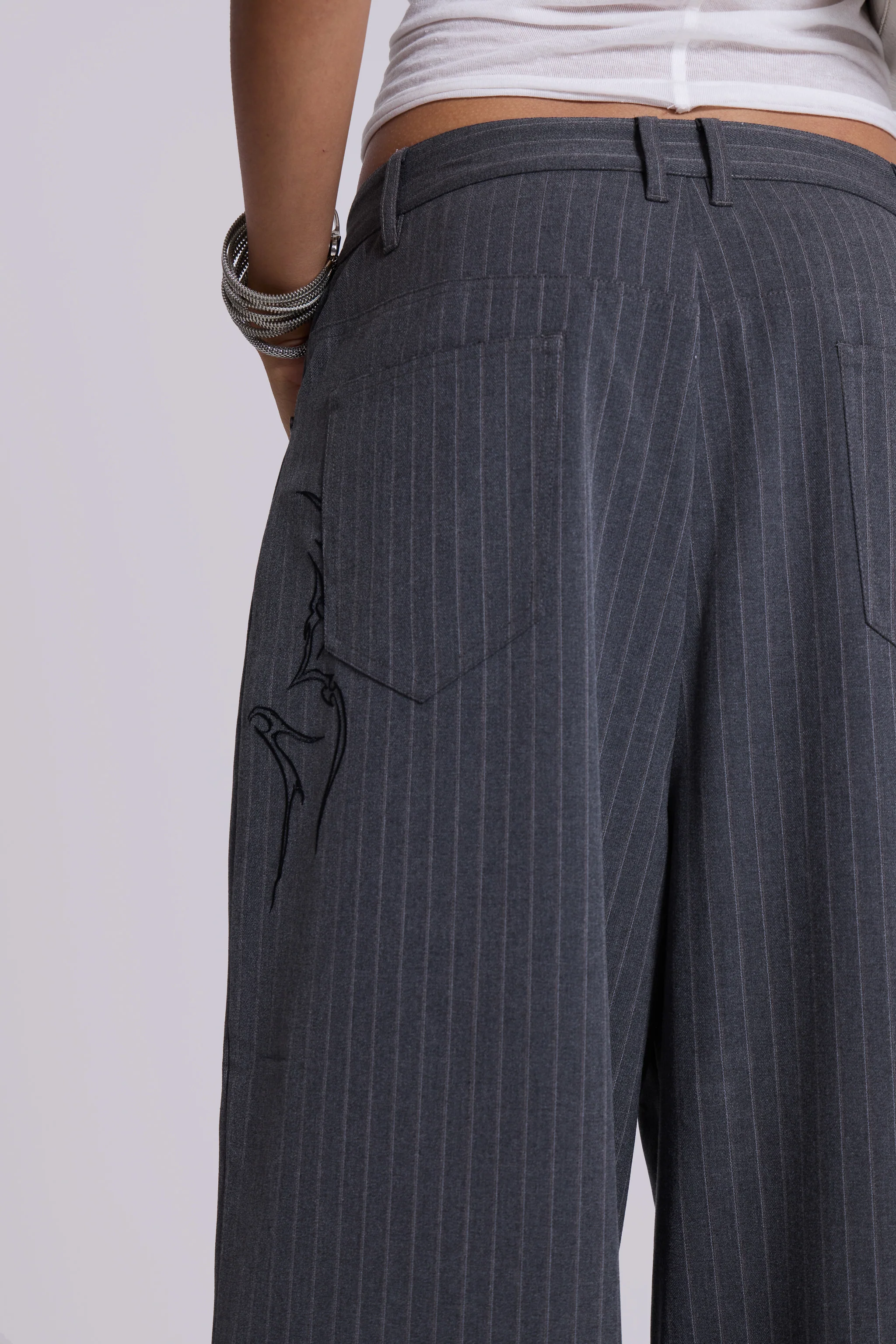 Tattoo Pinstripe Goliath Suit Pants - Image 5
