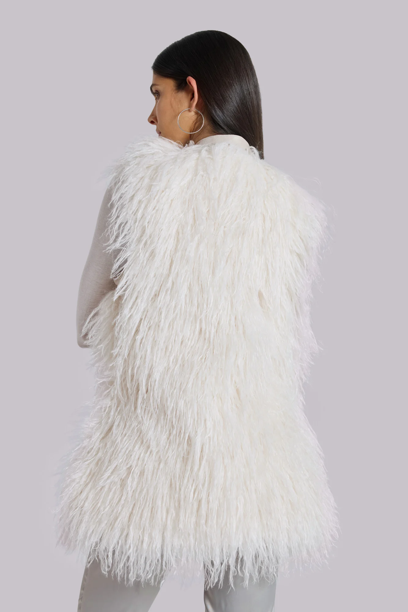 Tilia Faux Mongolian Fur Gilet - Image 5