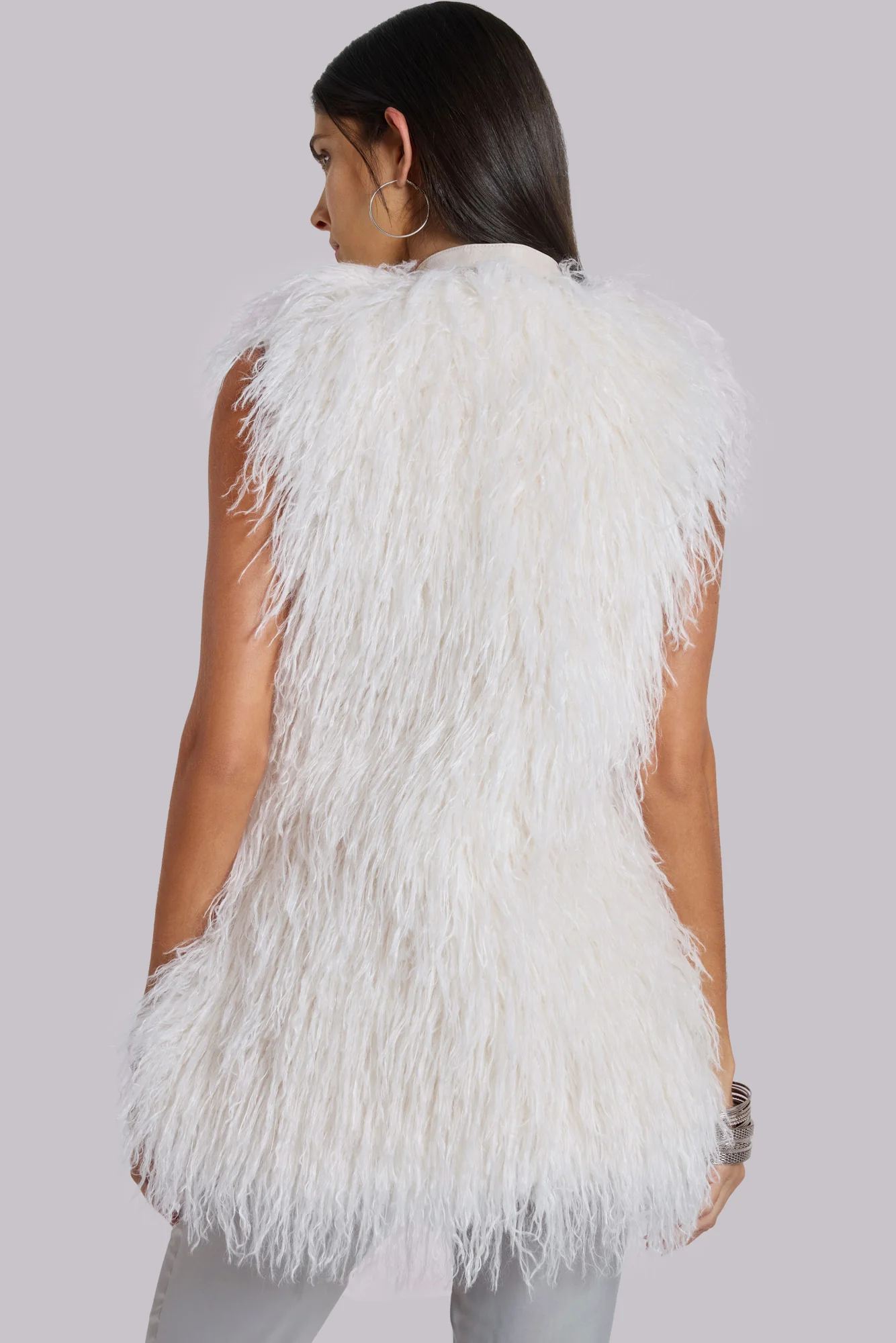 Tilia Faux Mongolian Fur Gilet - Image 7