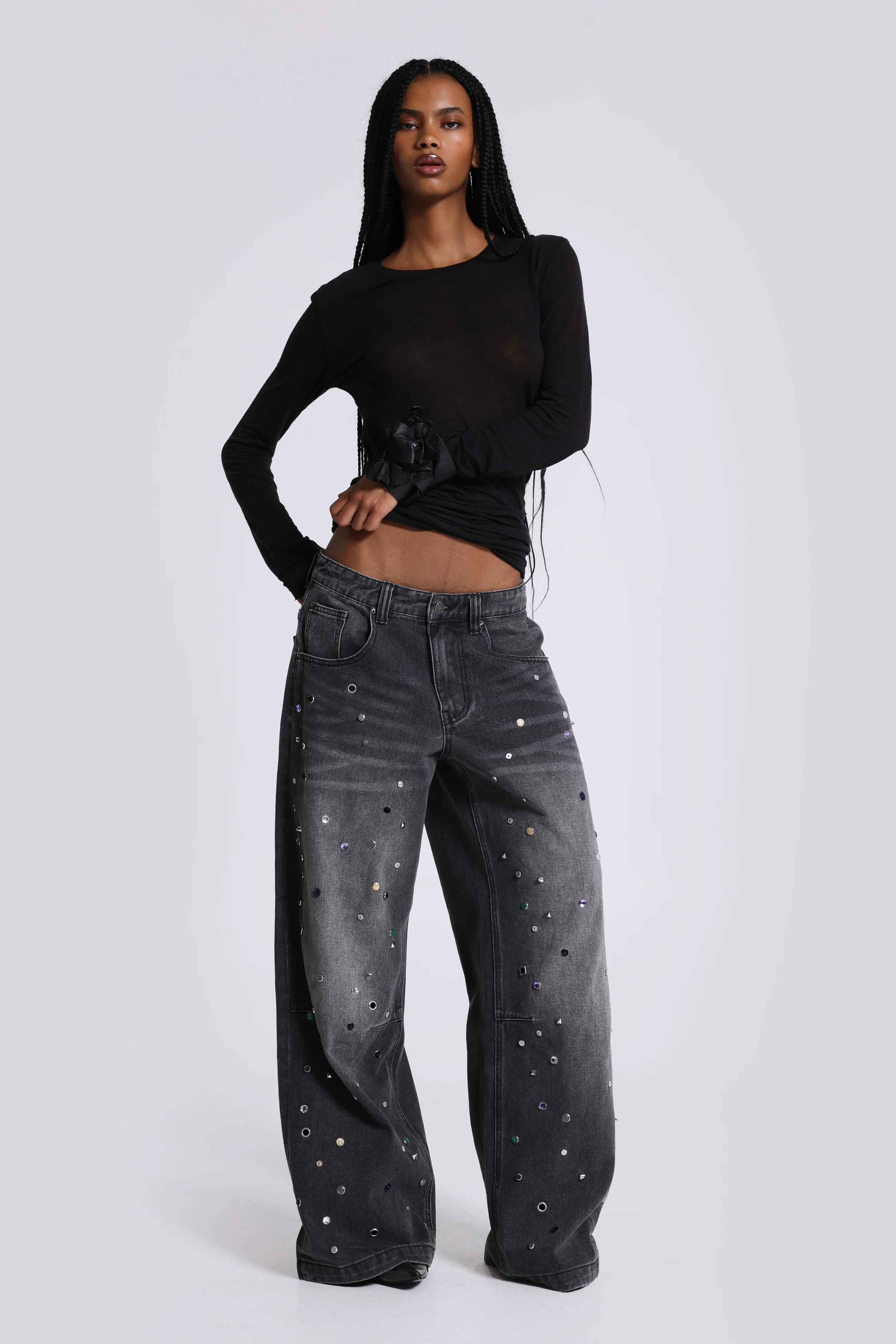 Trixa Jewel Studded Colossus Jeans - Image 2