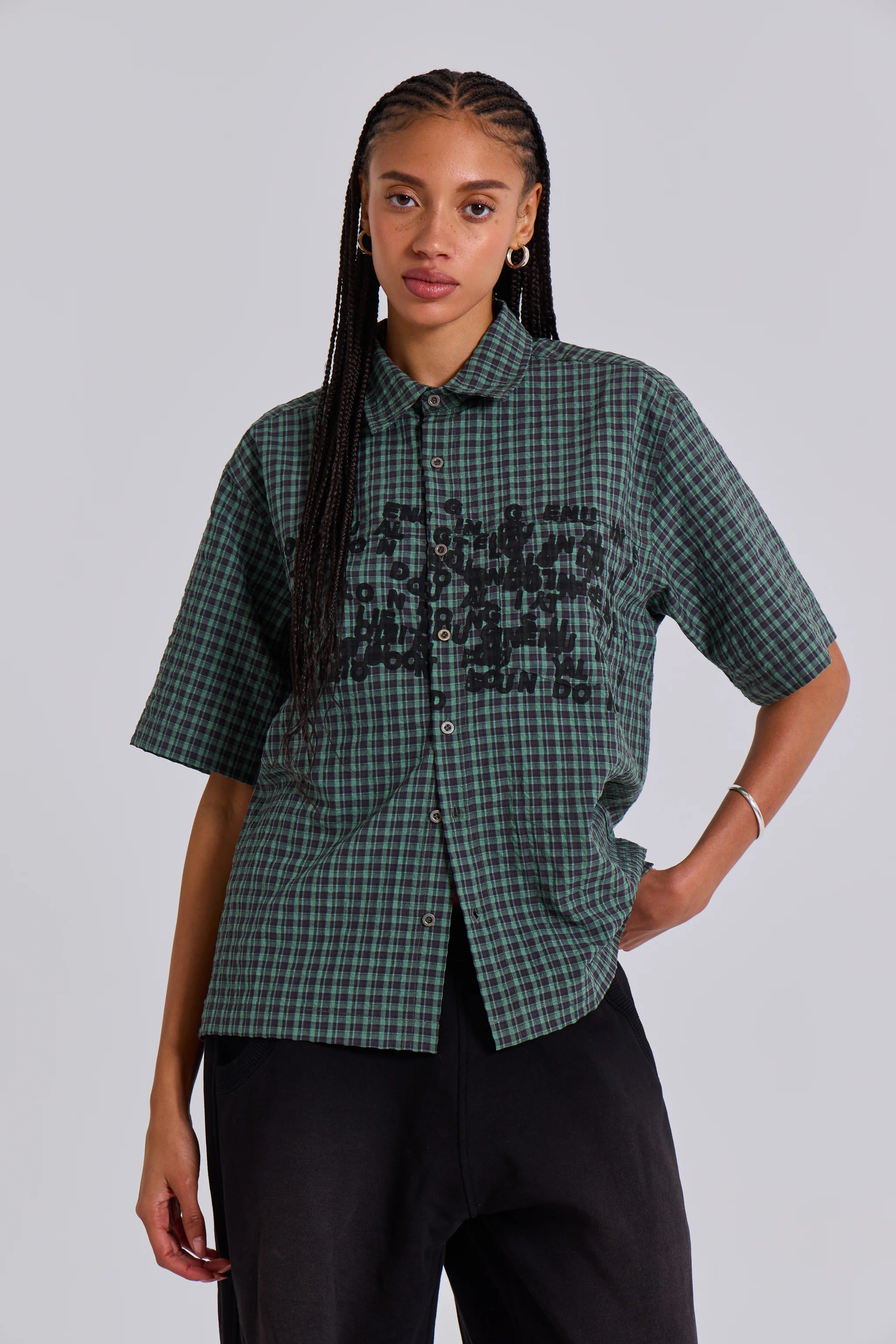 Green Typo Shirt - Image 4
