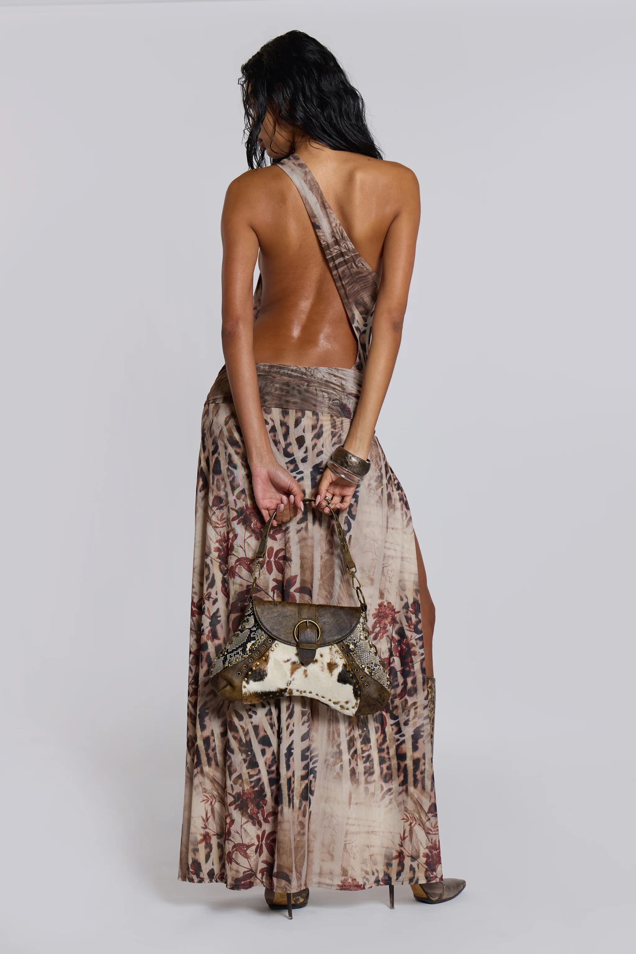 Valentina Asymmetric Cut Out Maxi Dress - Image 2