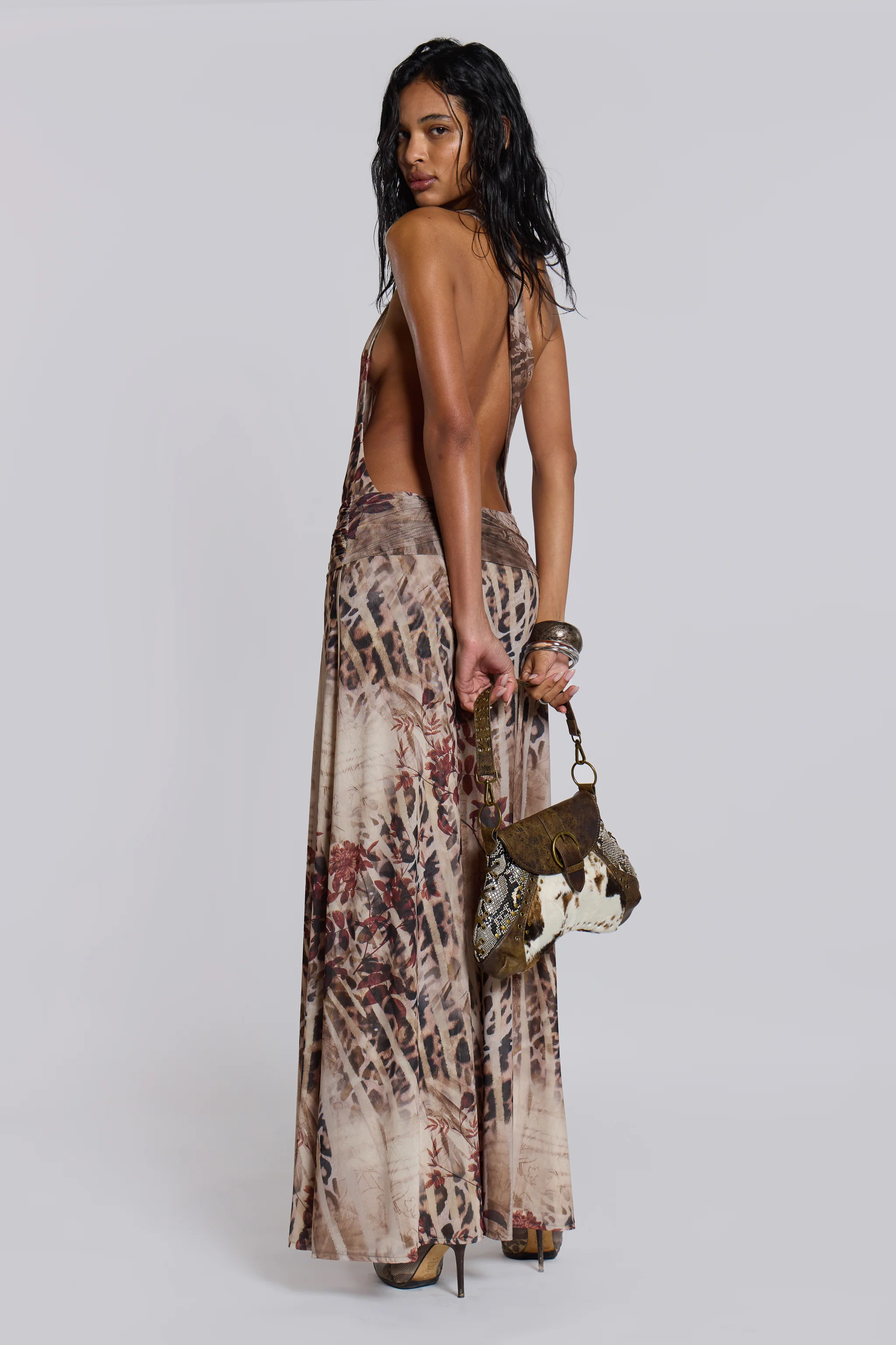 Valentina Asymmetric Cut Out Maxi Dress - Image 6