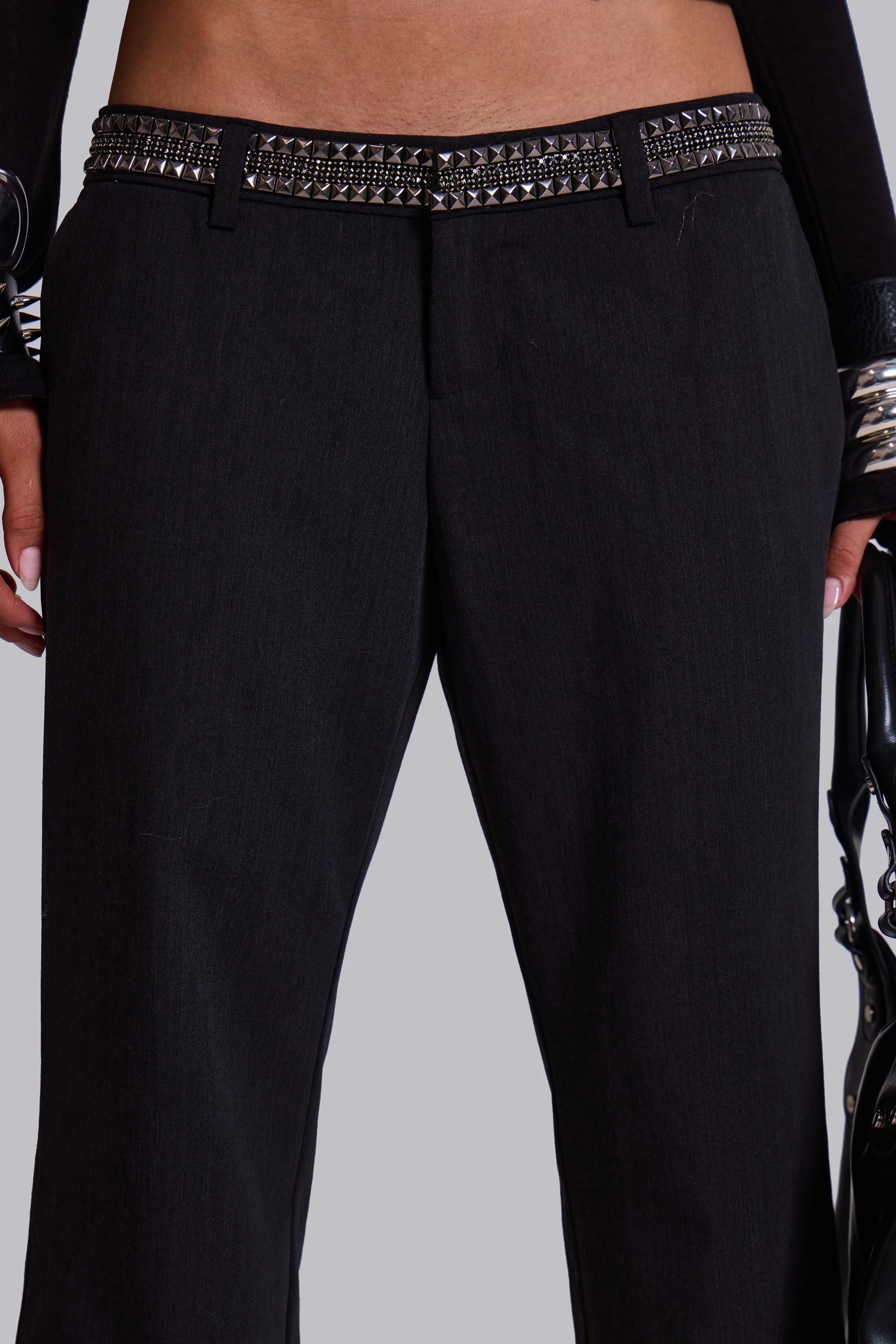 Venissa Embellished Low Rise Tailored Trousers - Image 4