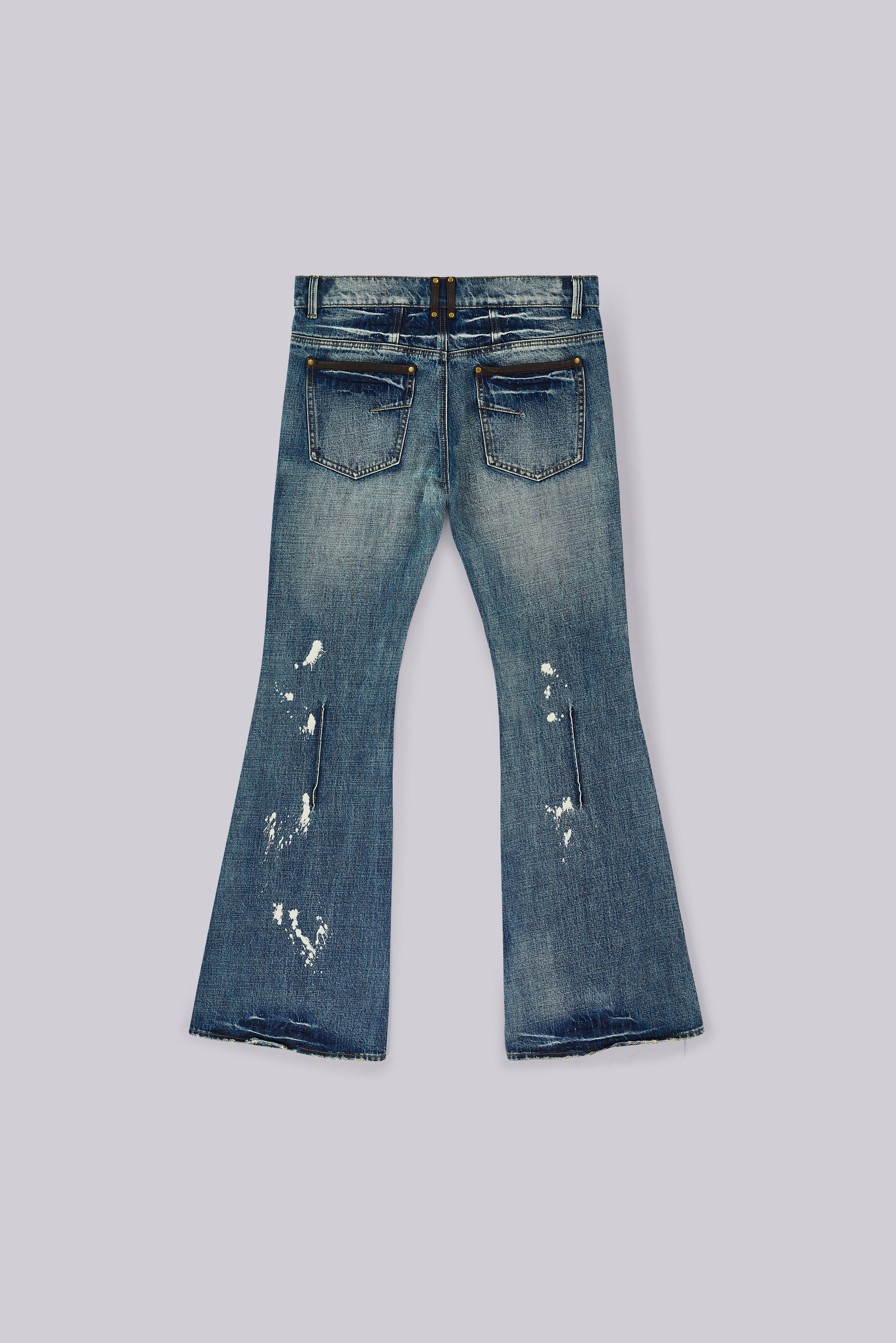 Vintage Blue Feather Drift Bootcut Jeans - Image 2