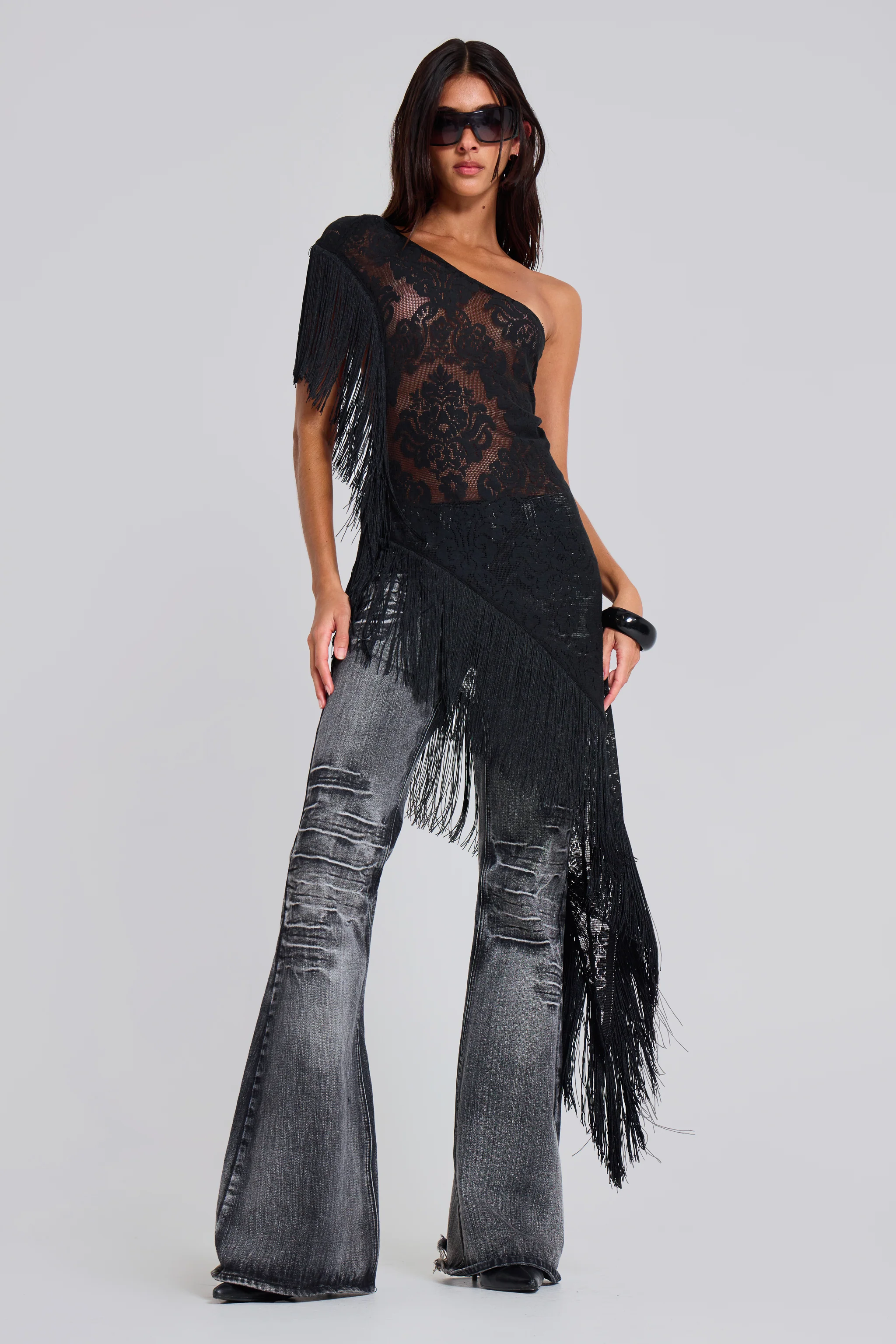 Vivienne Lace Fringe Dress - Image 4