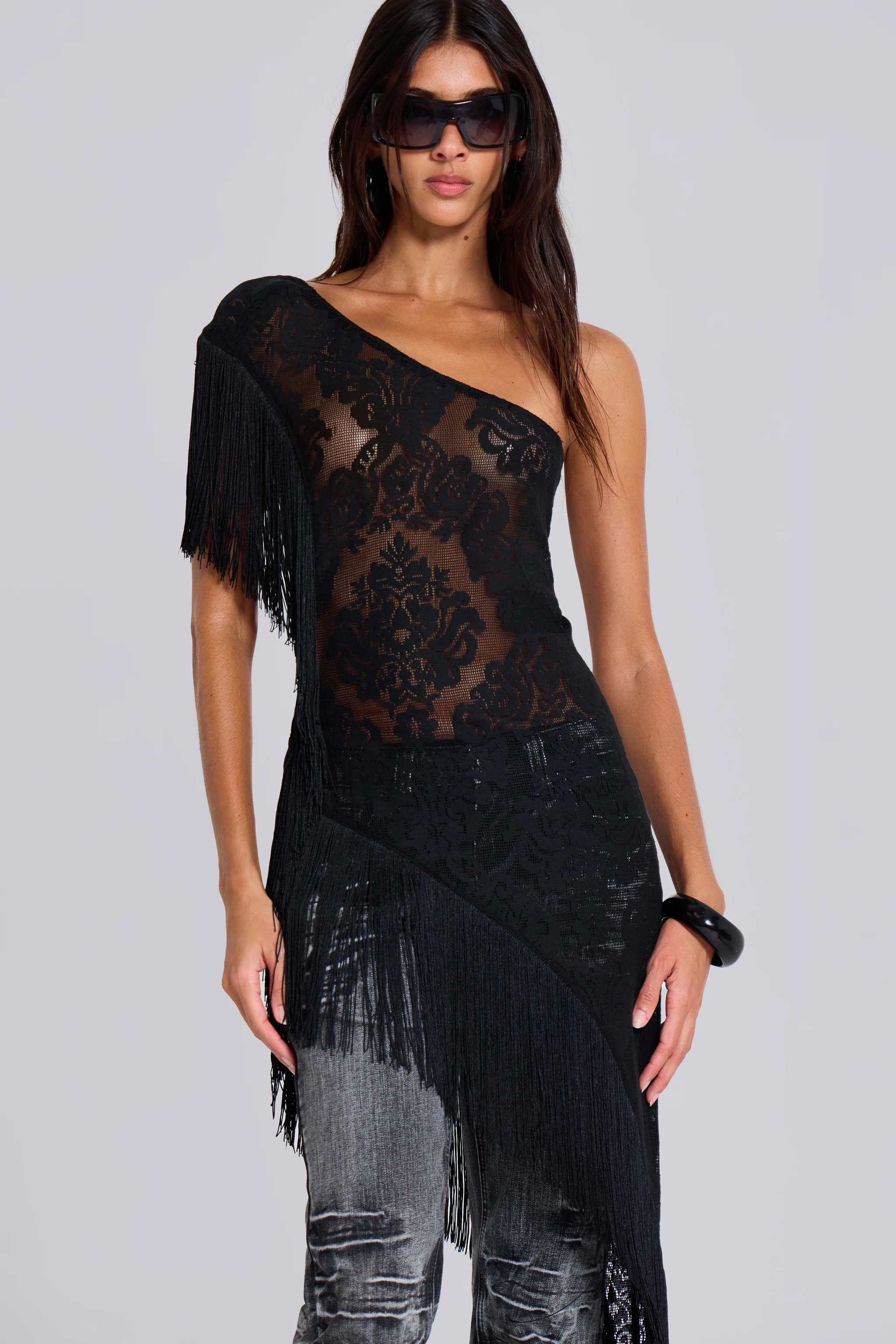 Vivienne Lace Fringe Dress - Image 5