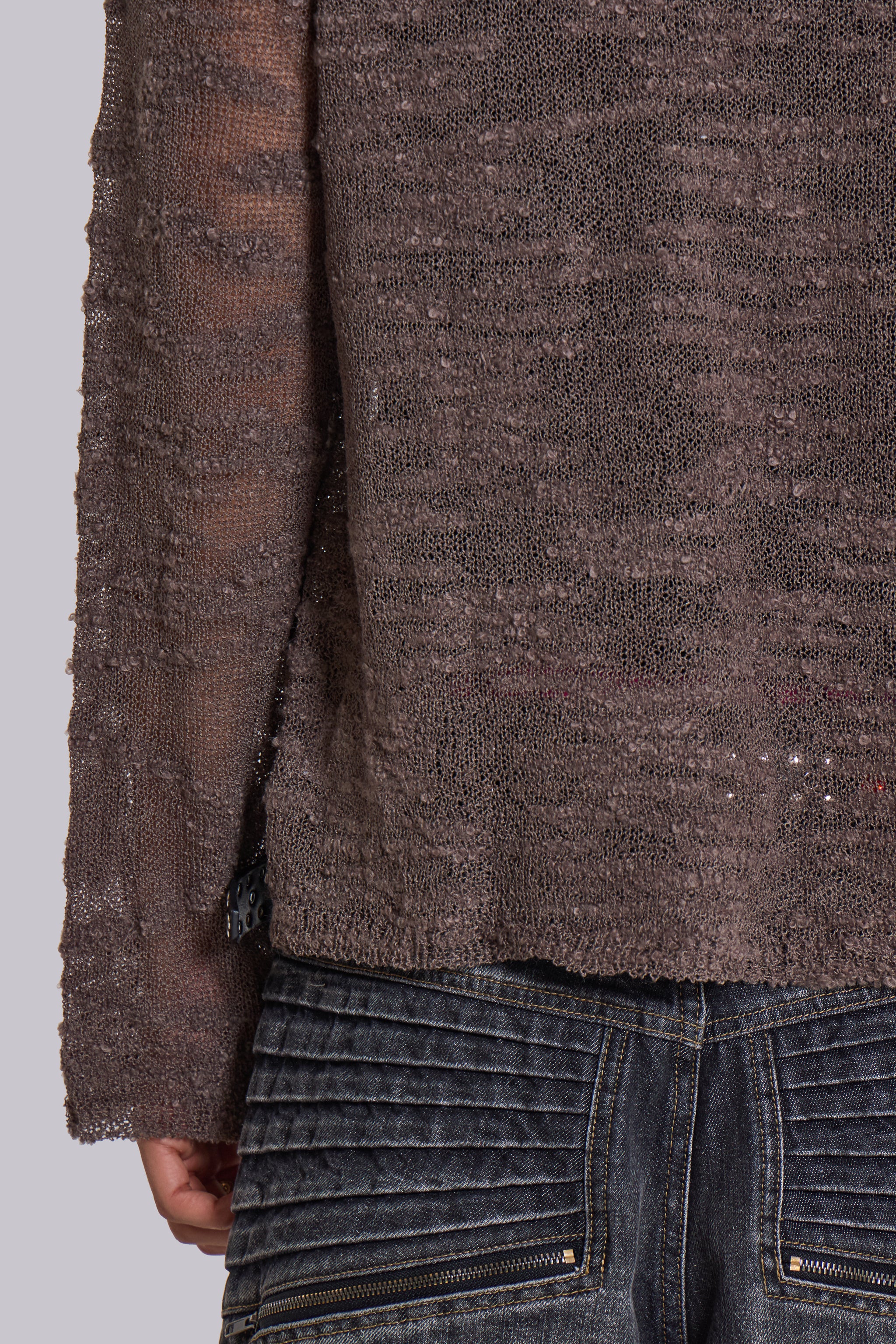 Washed Black Crash Biker Colossus Jeans - Image 9