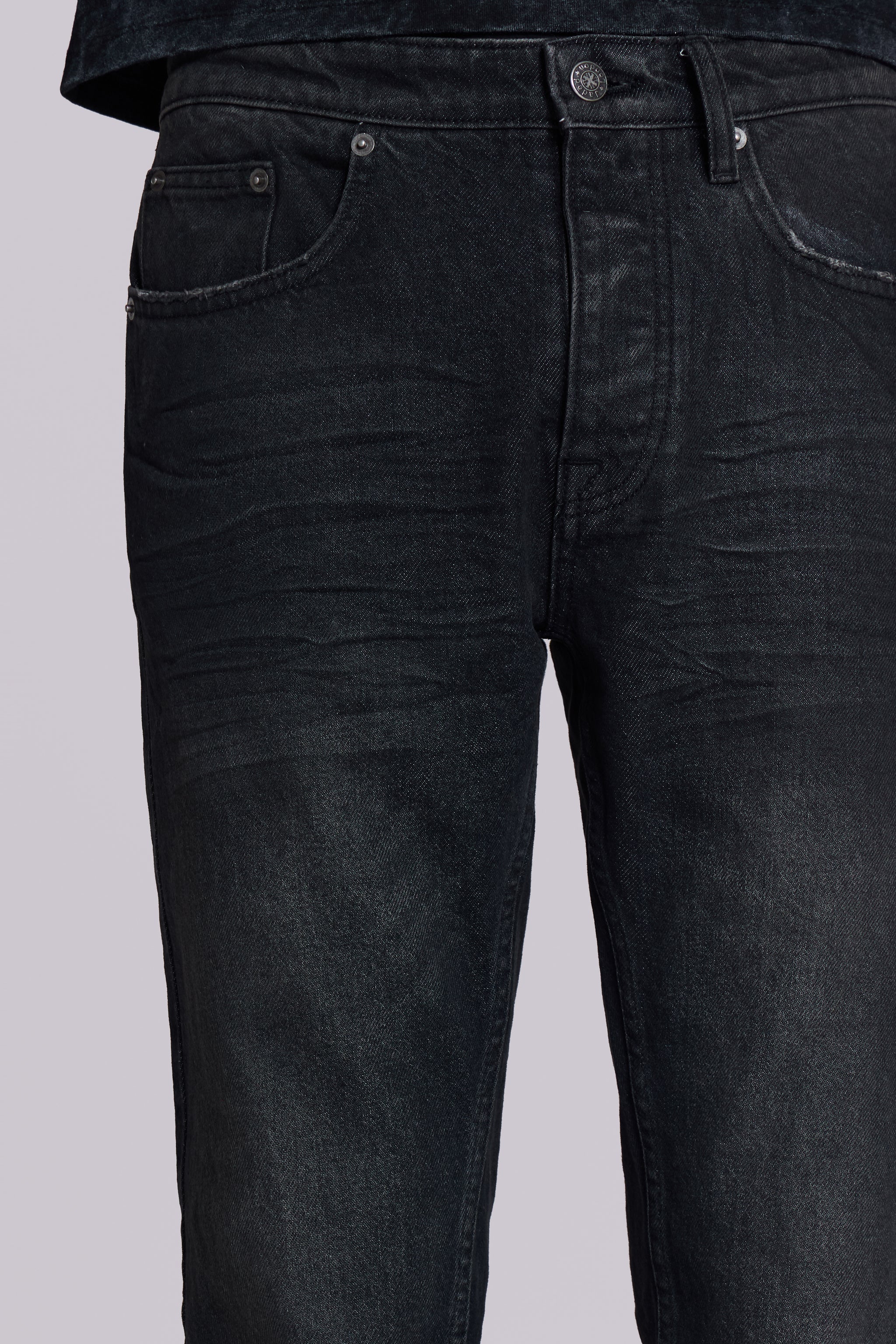 Washed Black Drain Jeans - Image 5