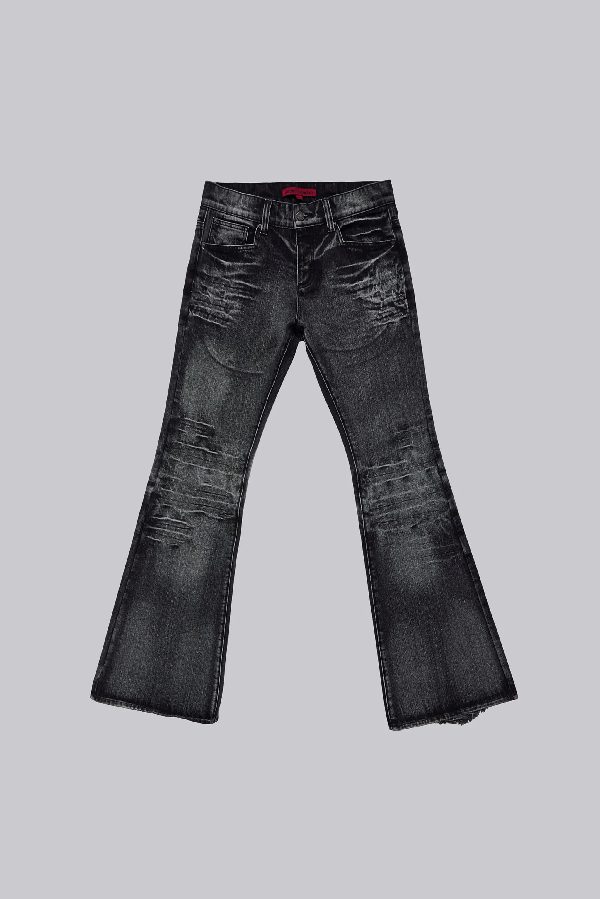 Washed Black Drift Bootcut Jeans - Image 2