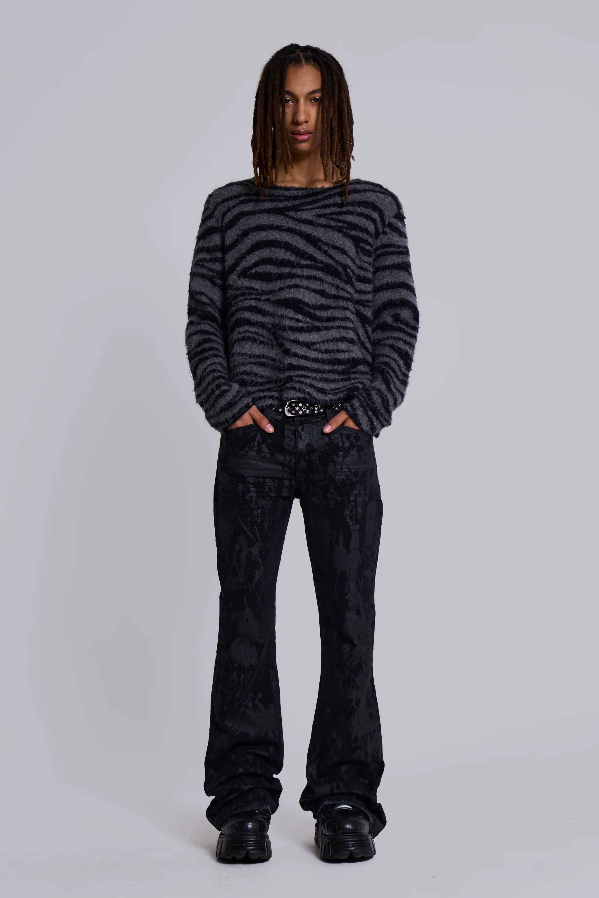 Wax Coated Drift Bootcut Jeans - Image 3