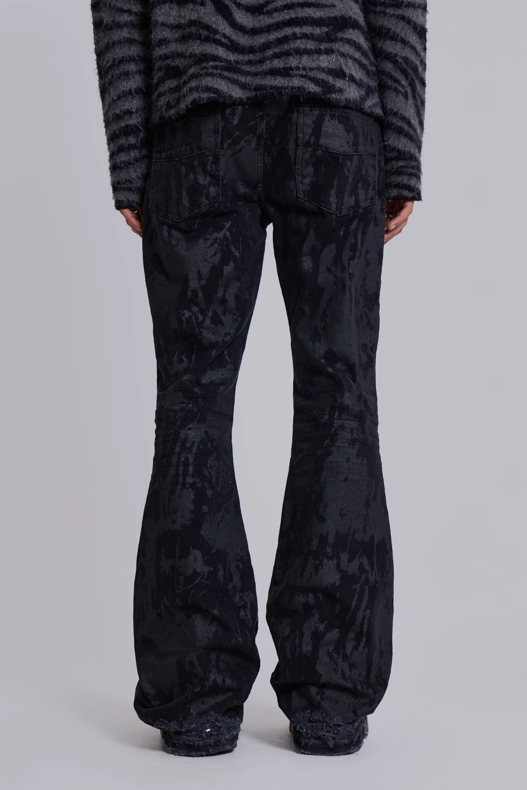 Wax Coated Drift Bootcut Jeans - Image 4