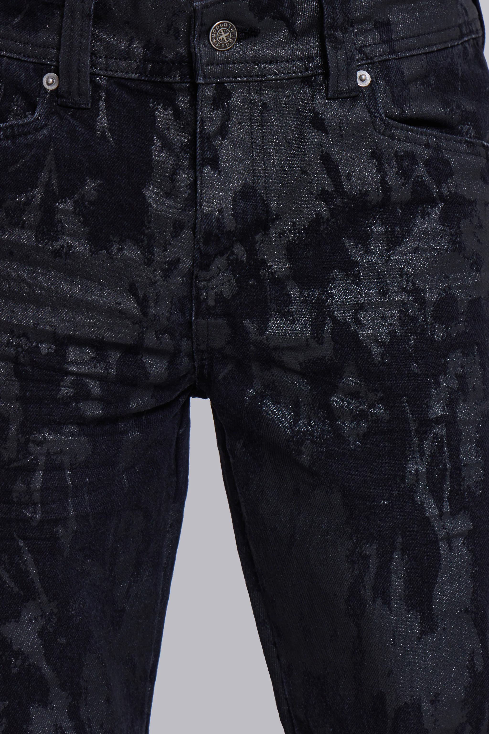 Wax Coated Drift Bootcut Jeans - Image 5