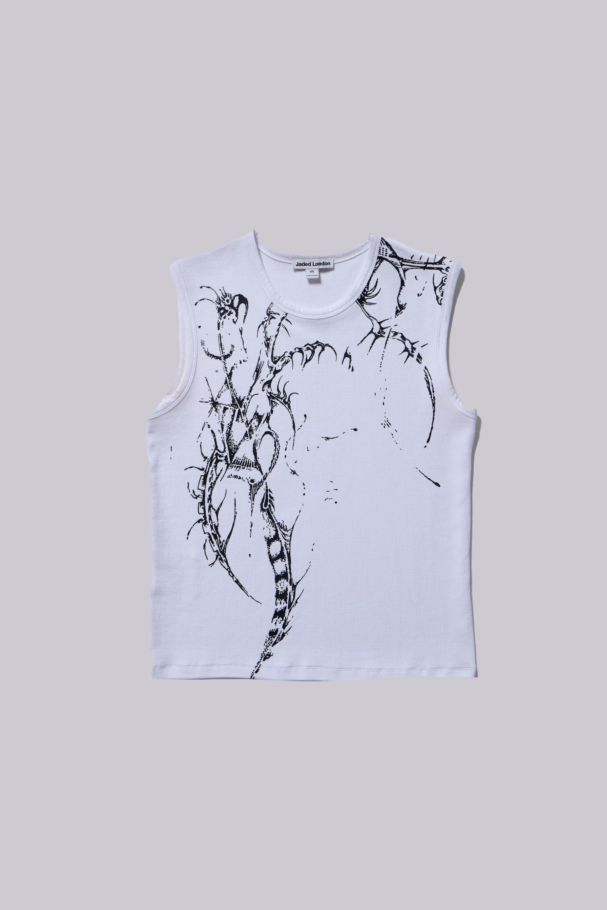 White Astora Rib Vest - Image 2