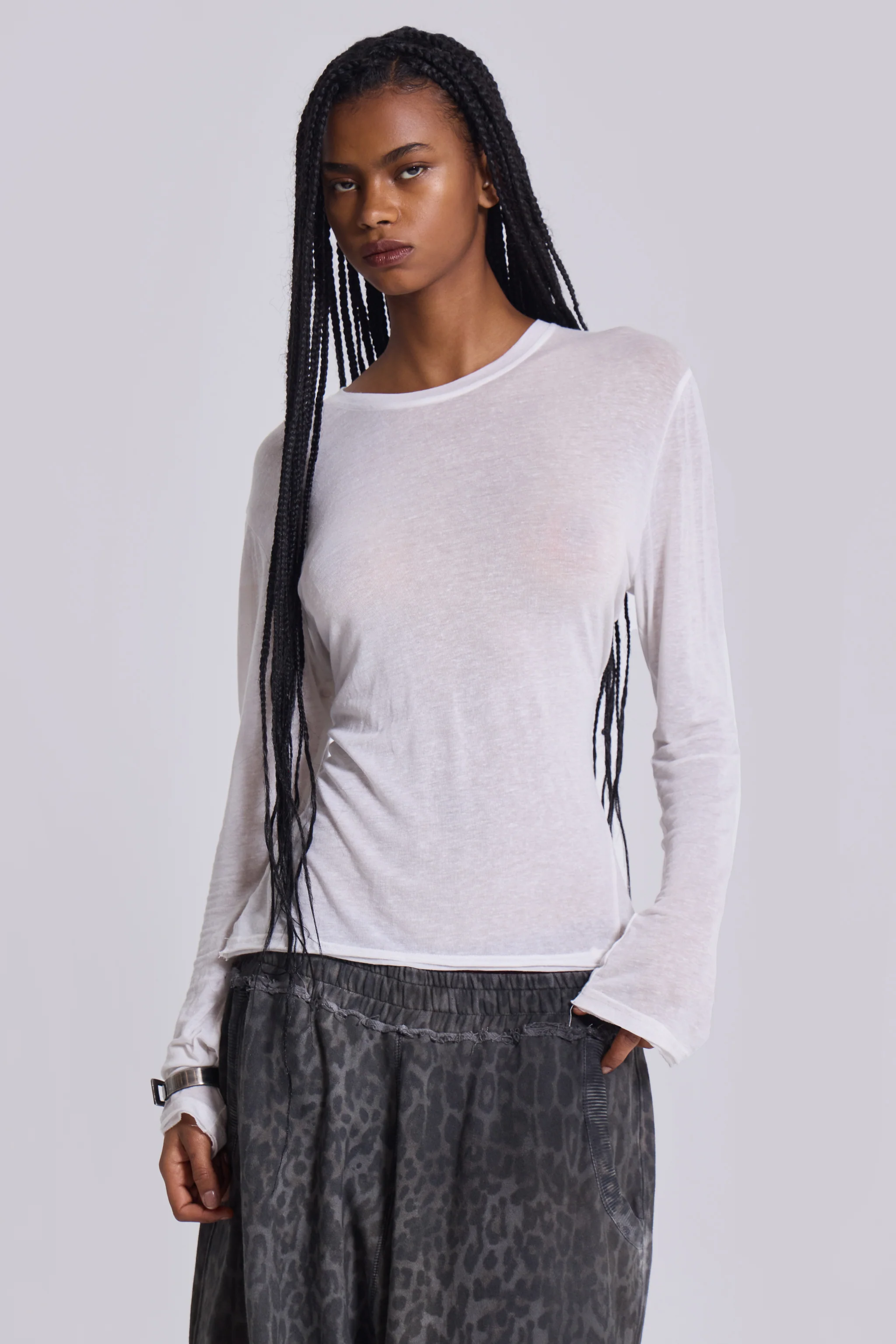 White Mist Long Sleeve Top - Image 6