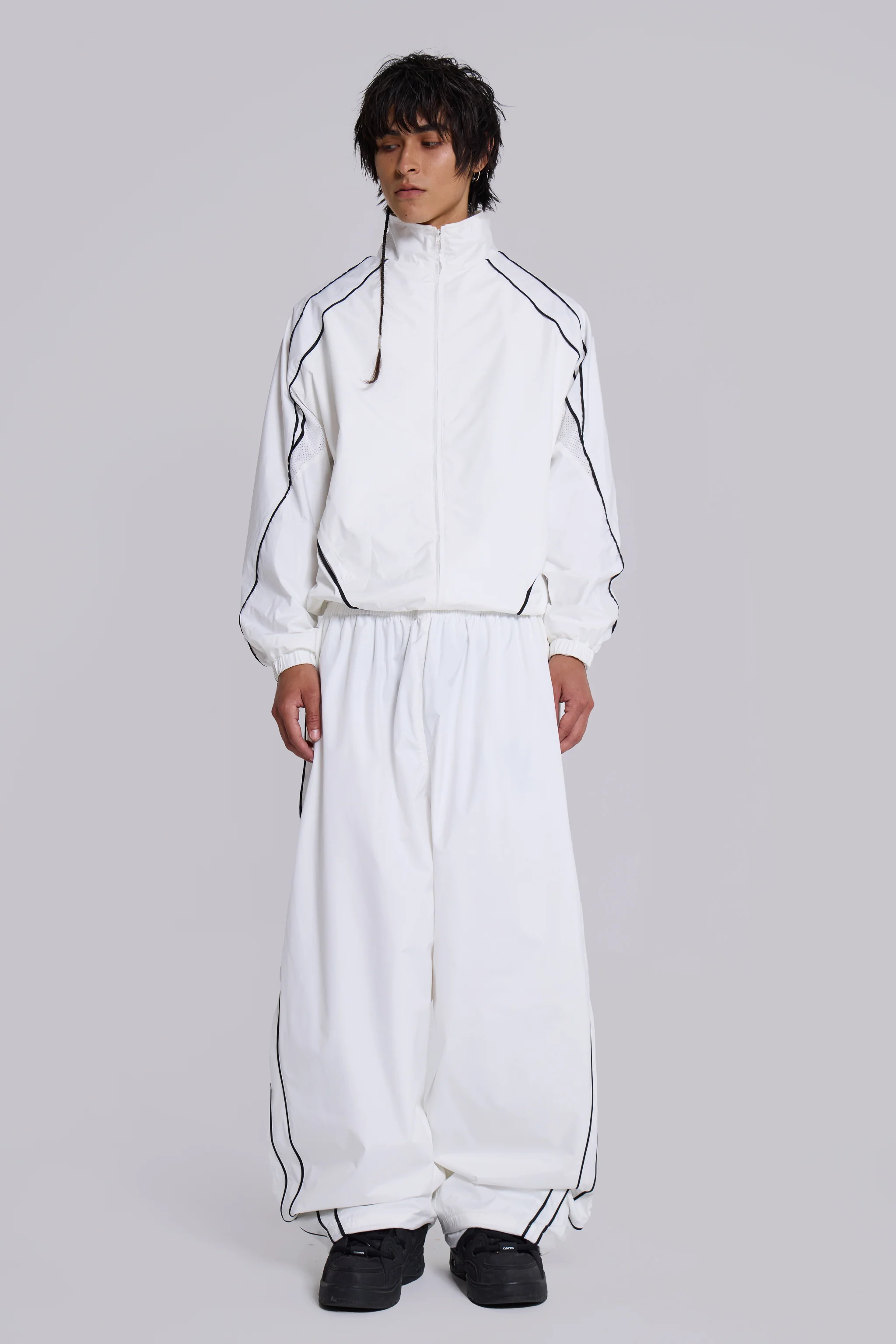 White Vapor Tracksuit Top - Image 3