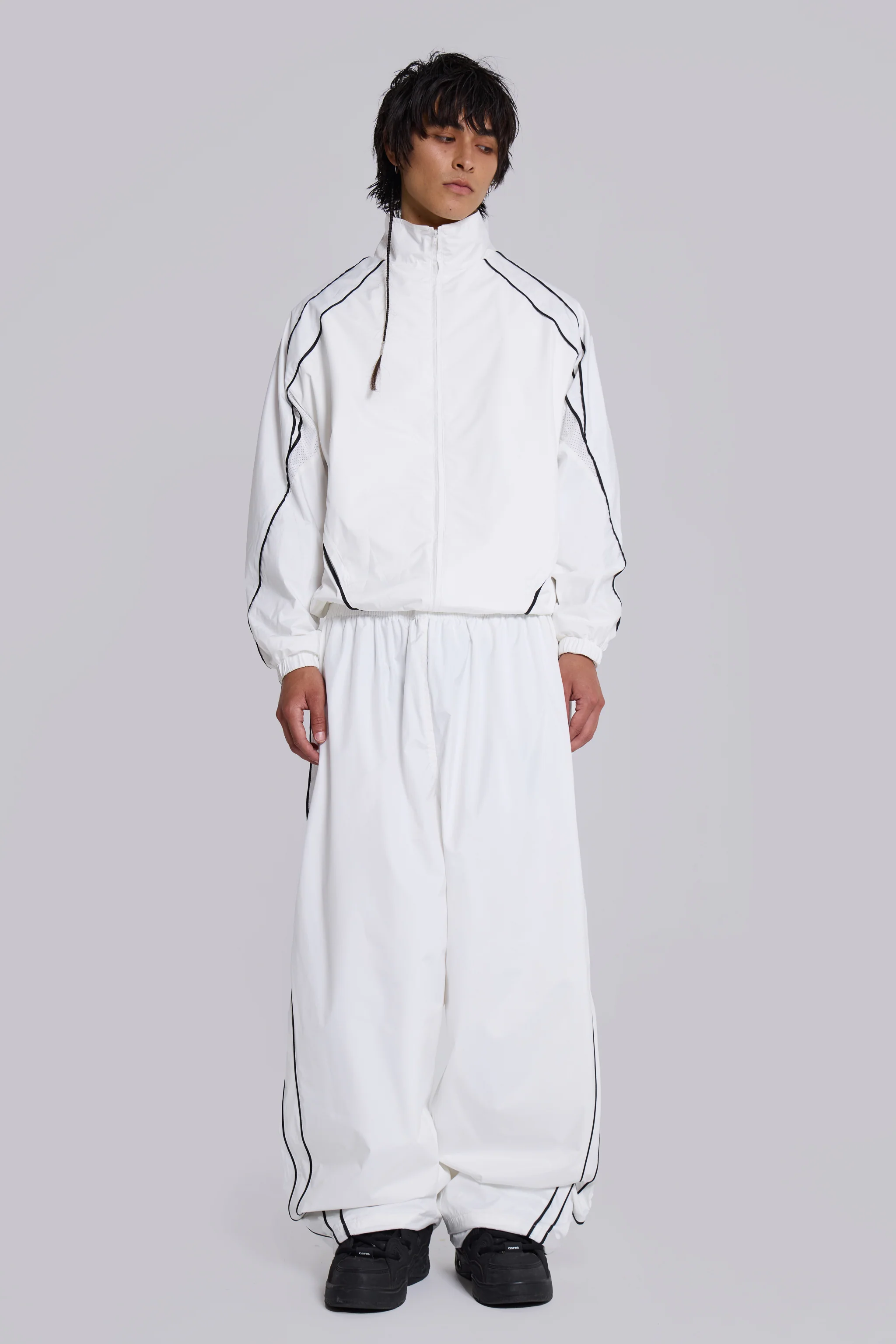 White Vapor Tracksuit Bottoms - Image 5