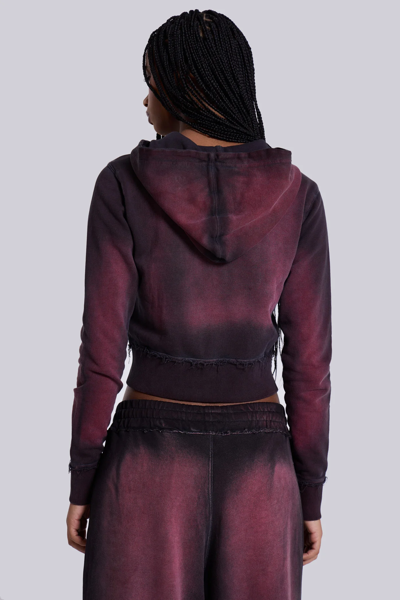 Deep Red Fade Mini Monster Hoodie - Image 3