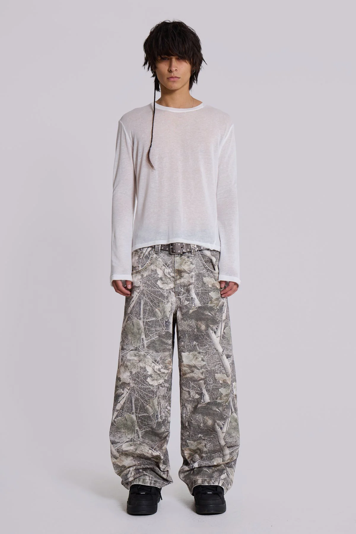 Woodland Camo Colossus Baggy Jeans - Image 8