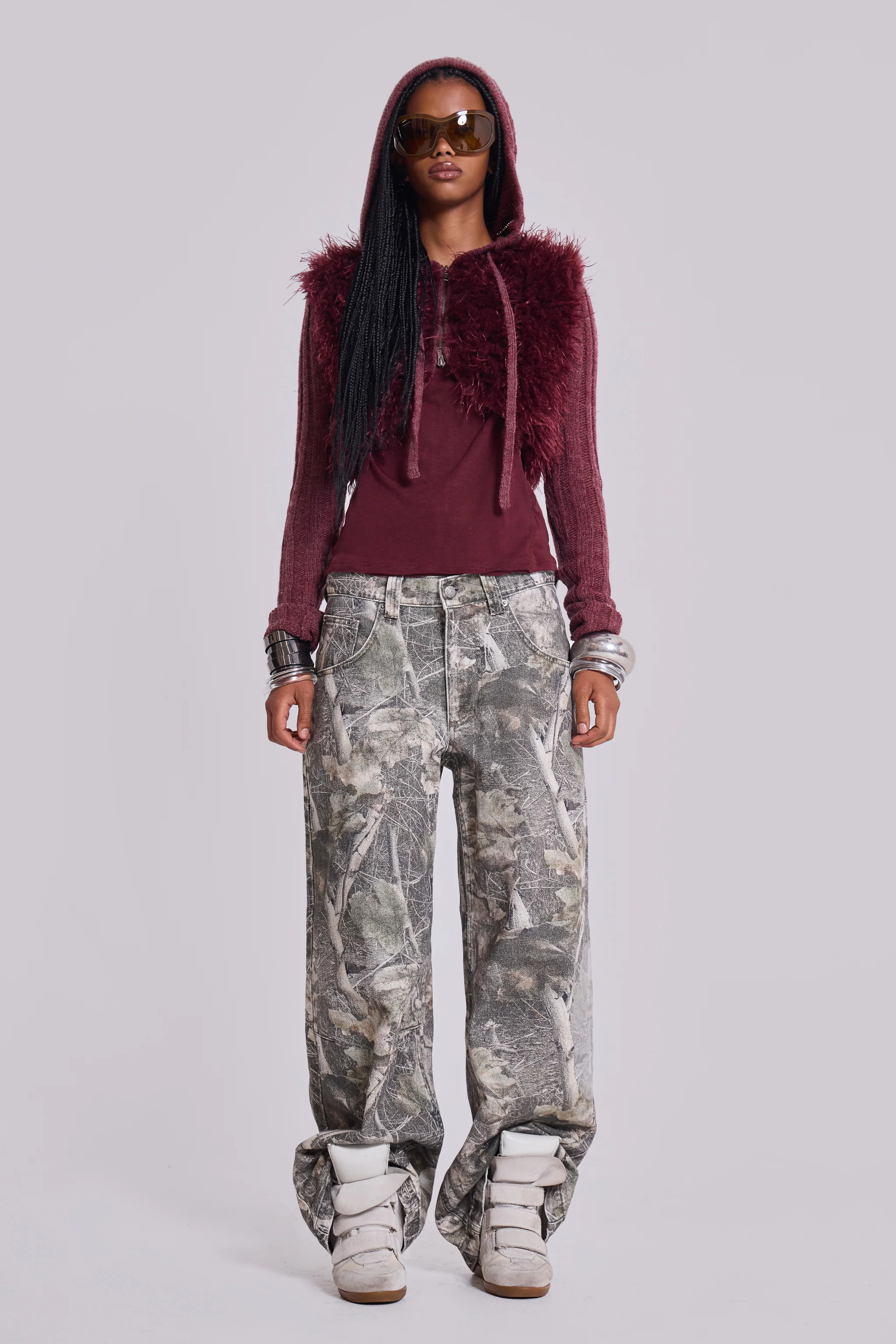Woodland Camo Colossus Baggy Jeans - Image 3