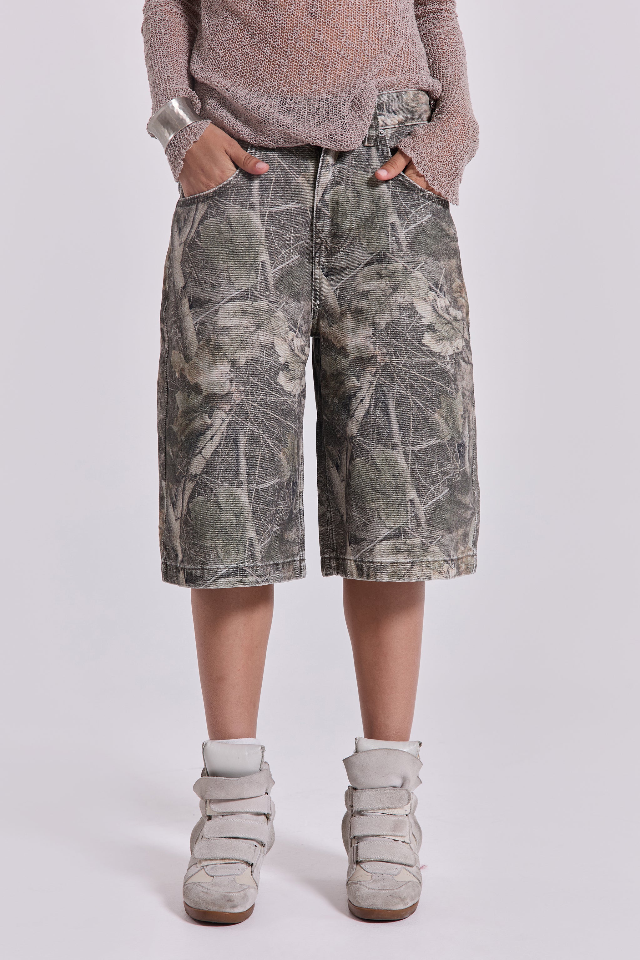 Woodland Camo Colossus Jorts - Image 3