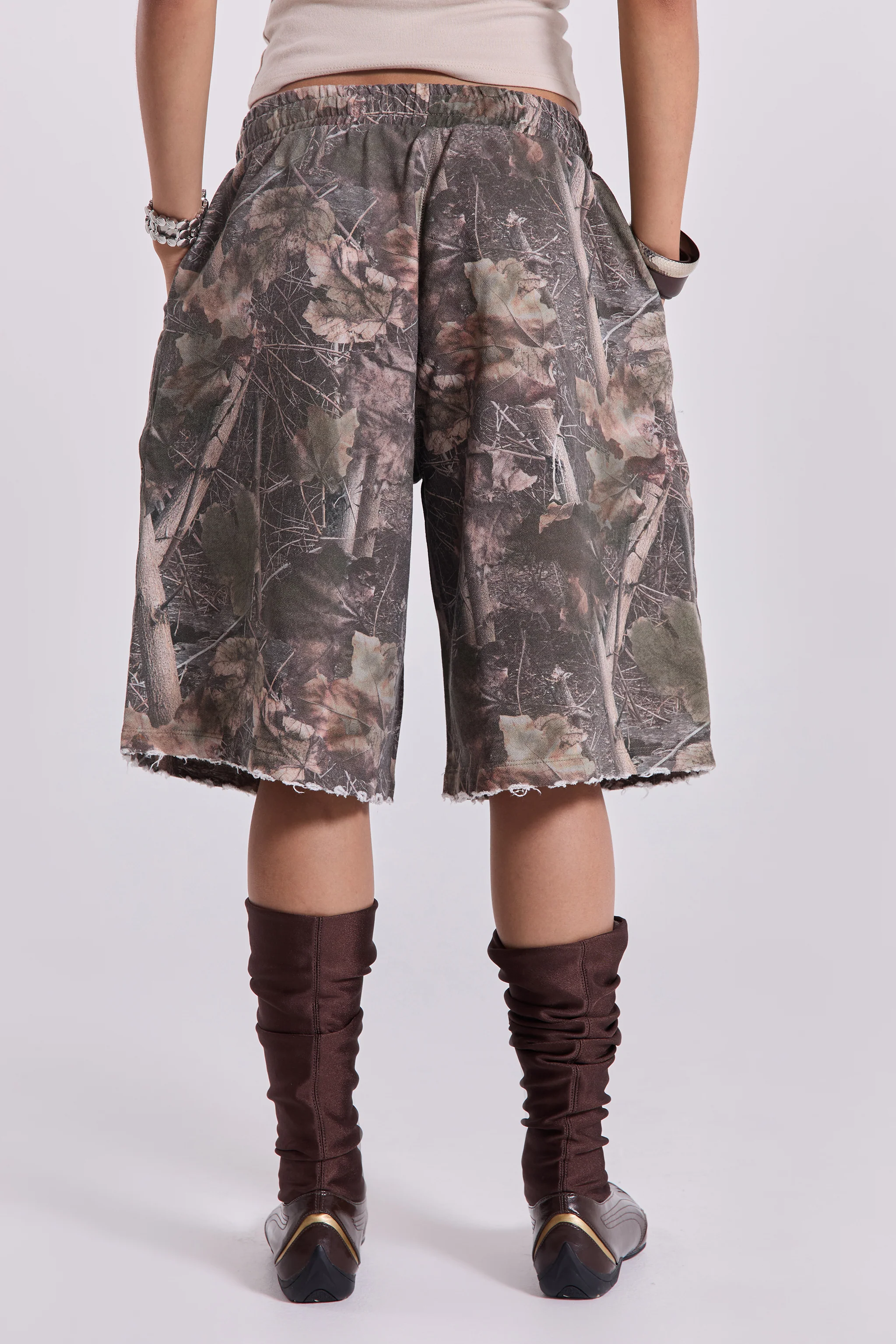 Woodland Camo Monster Jogger Shorts - Image 3