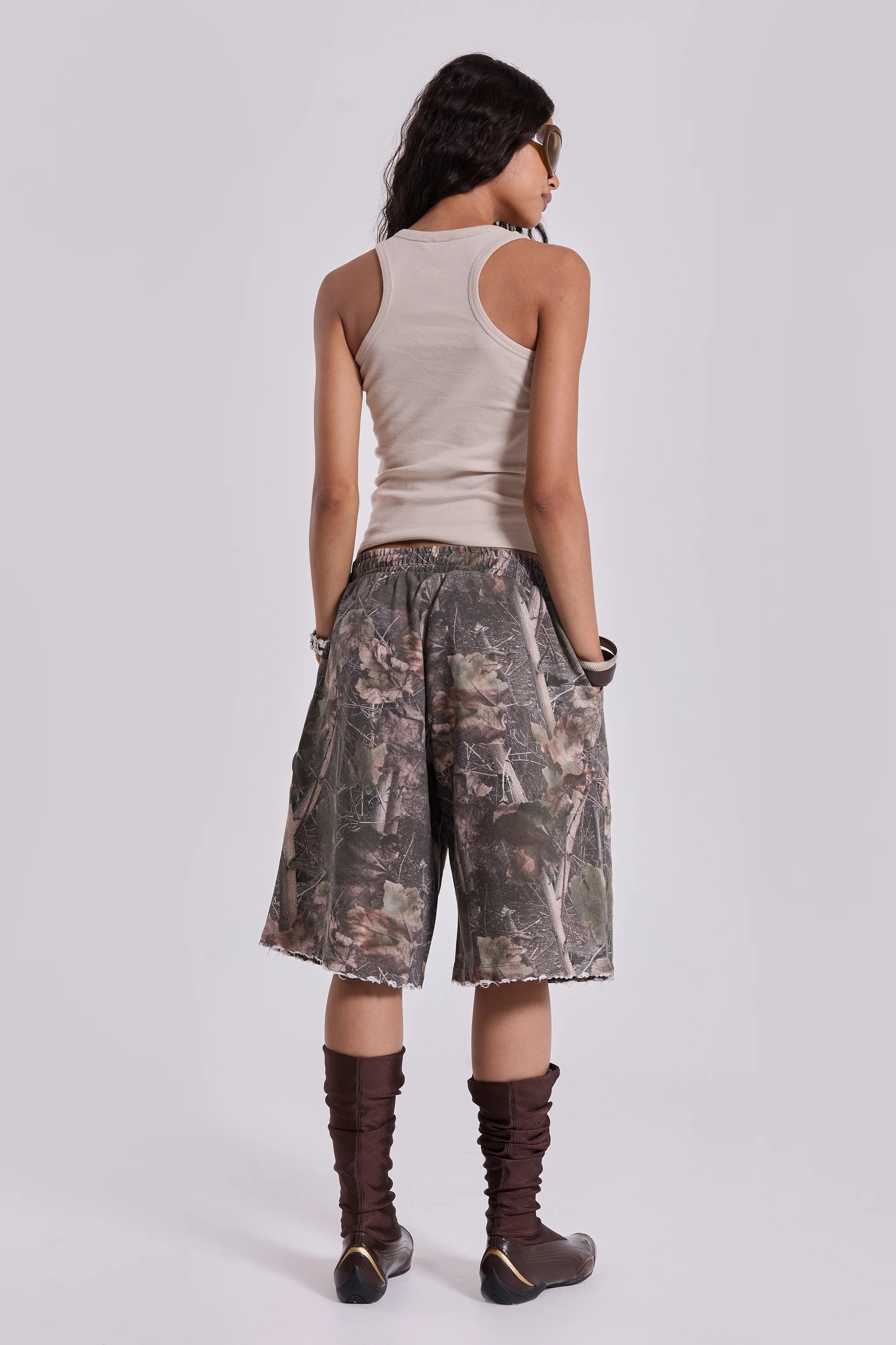 Woodland Camo Monster Jogger Shorts - Image 5