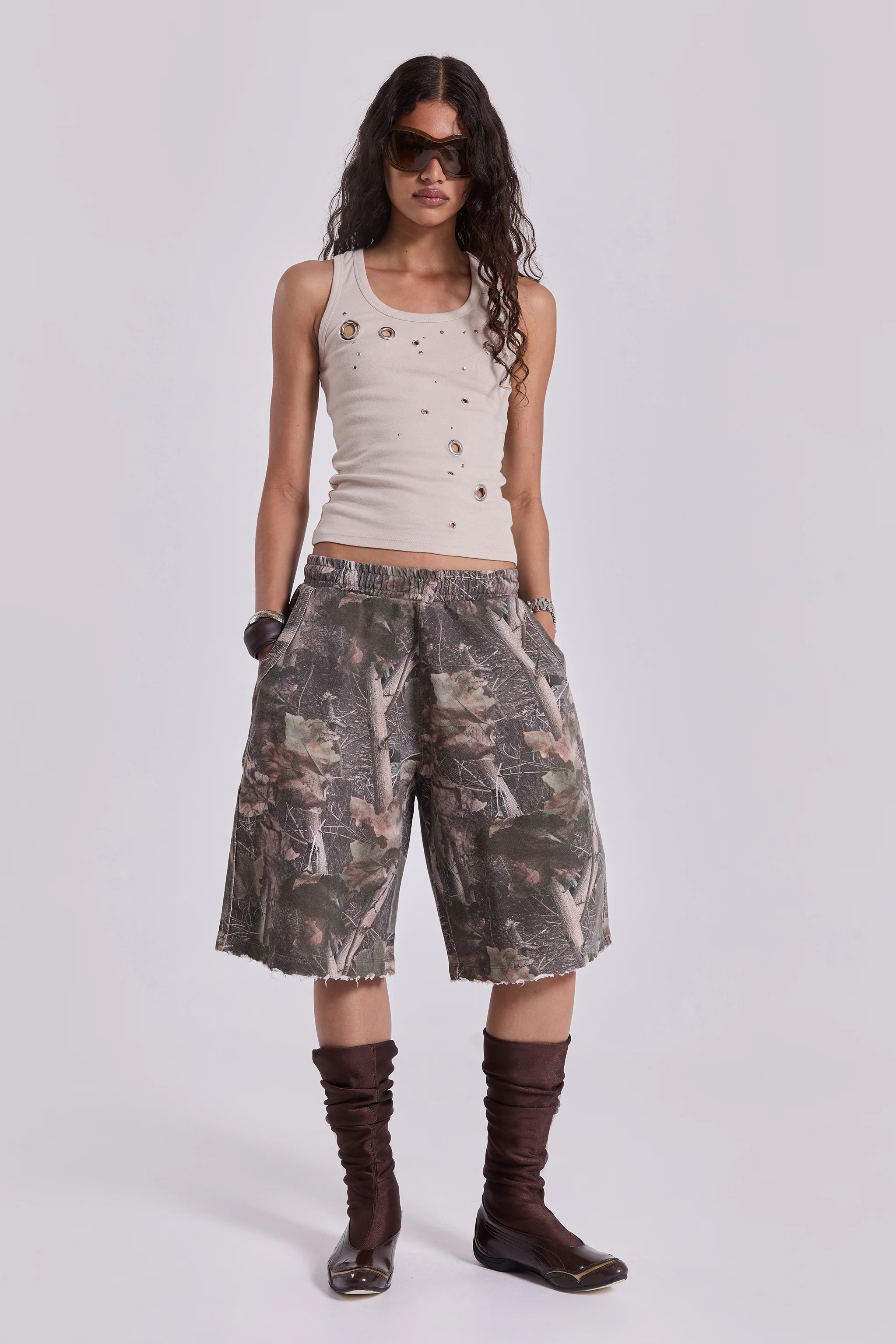 Woodland Camo Monster Jogger Shorts - Image 6