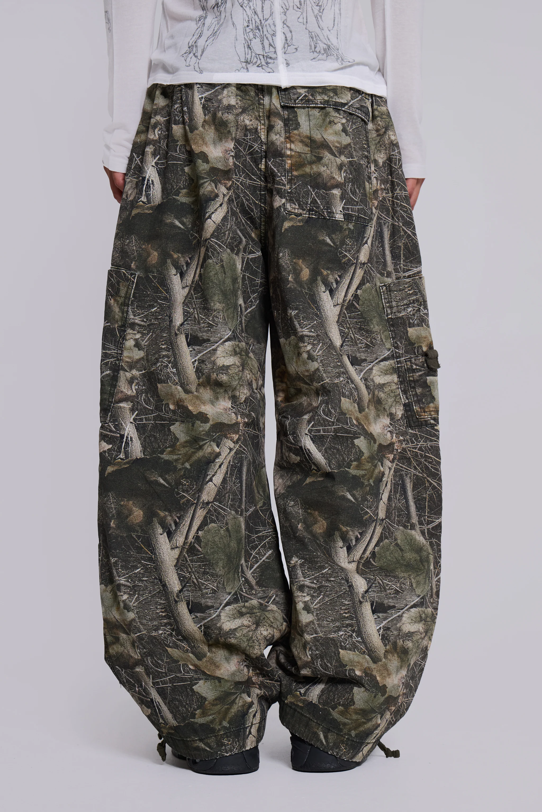 Woodland Camo Parachute Pants - Image 3